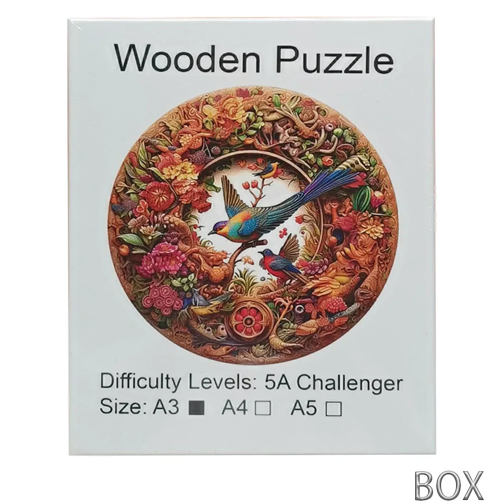 Animal Wooden Puzzle Refined Bird Figure Jıgsaw Puzzle |Diversi Shop™