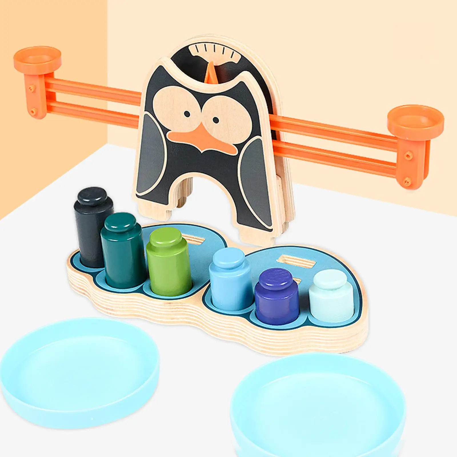 Penguin Balance Board Game Number Counting Toy Learning Toys for Kids Gifts