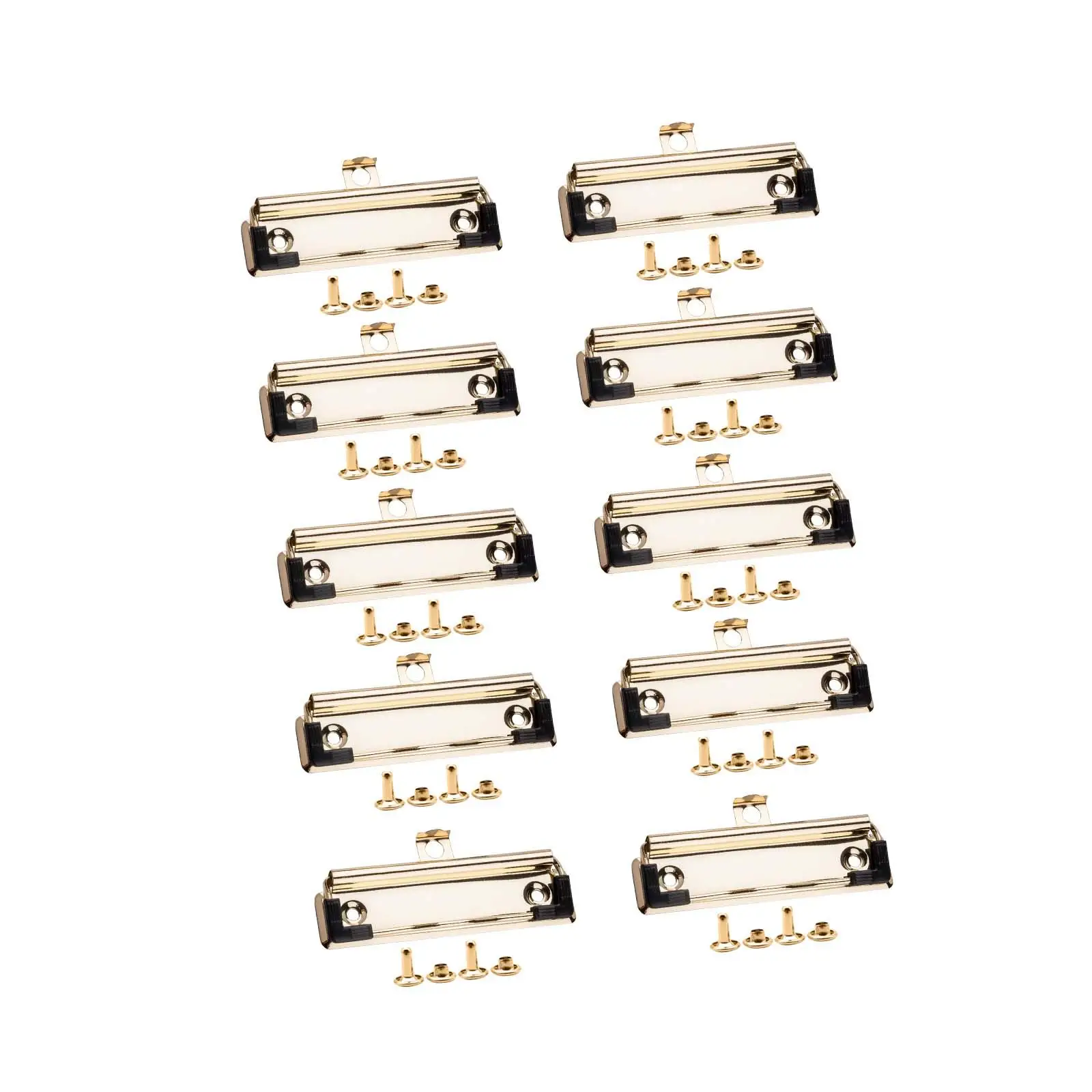 10x Document File Board Clips Stationery Plate Clips Mountable Heavy Duty Office Supplies Small Clipboard Clips Clipboard Clamps