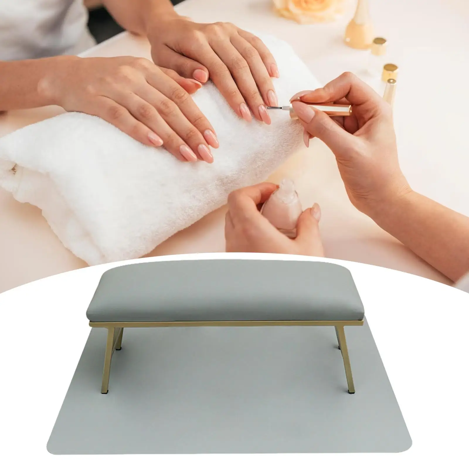 Nail Art Hand Pillow and Mat Desk Arm Rest for Nails for Manicurist Home Arm
