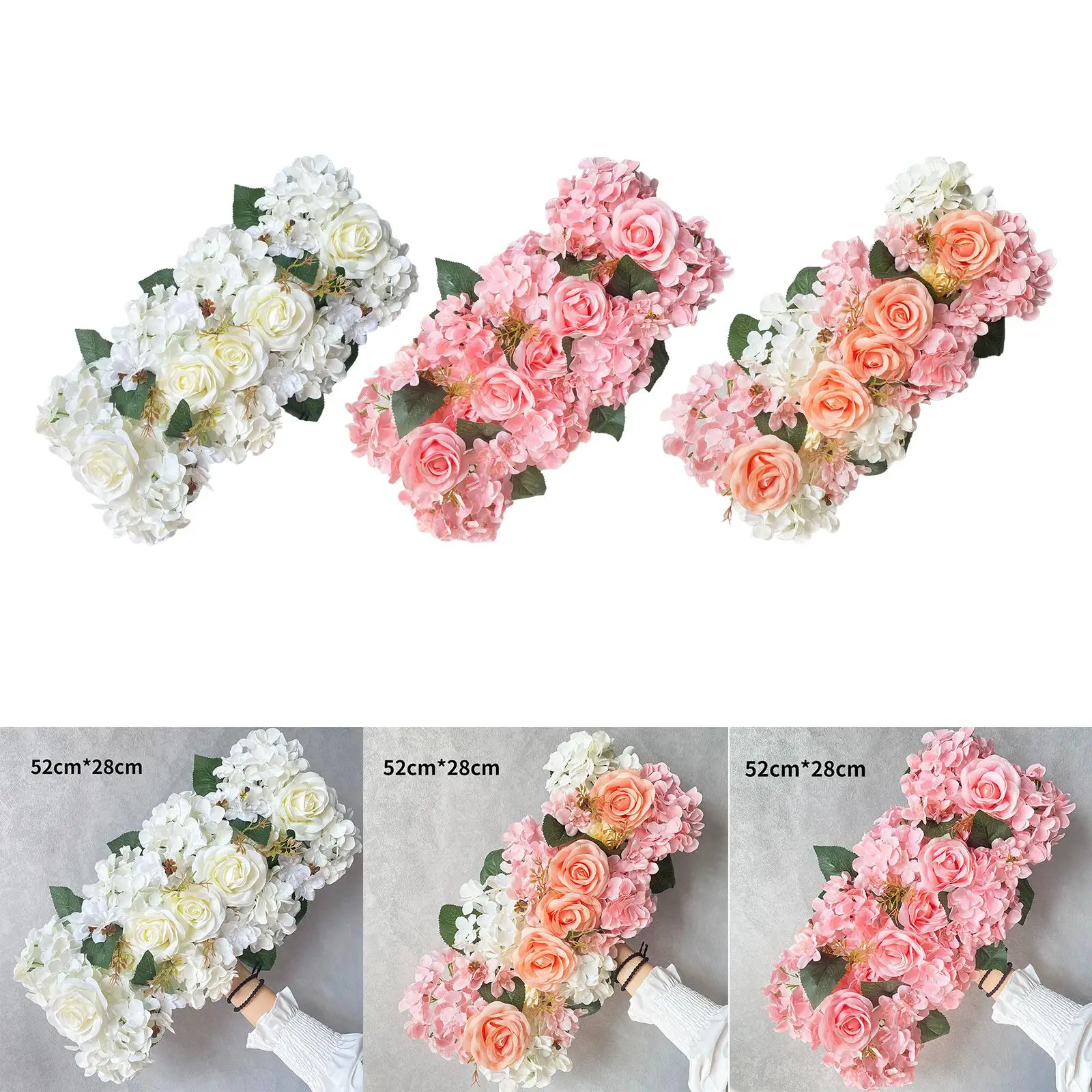 Decorative Flower Panel for Flower Wall, Artificial Flowers for Wall Decor,