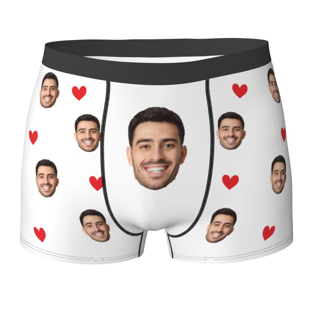 Title 4, Regalo da uomo Boxer con viso personalizzato Re...