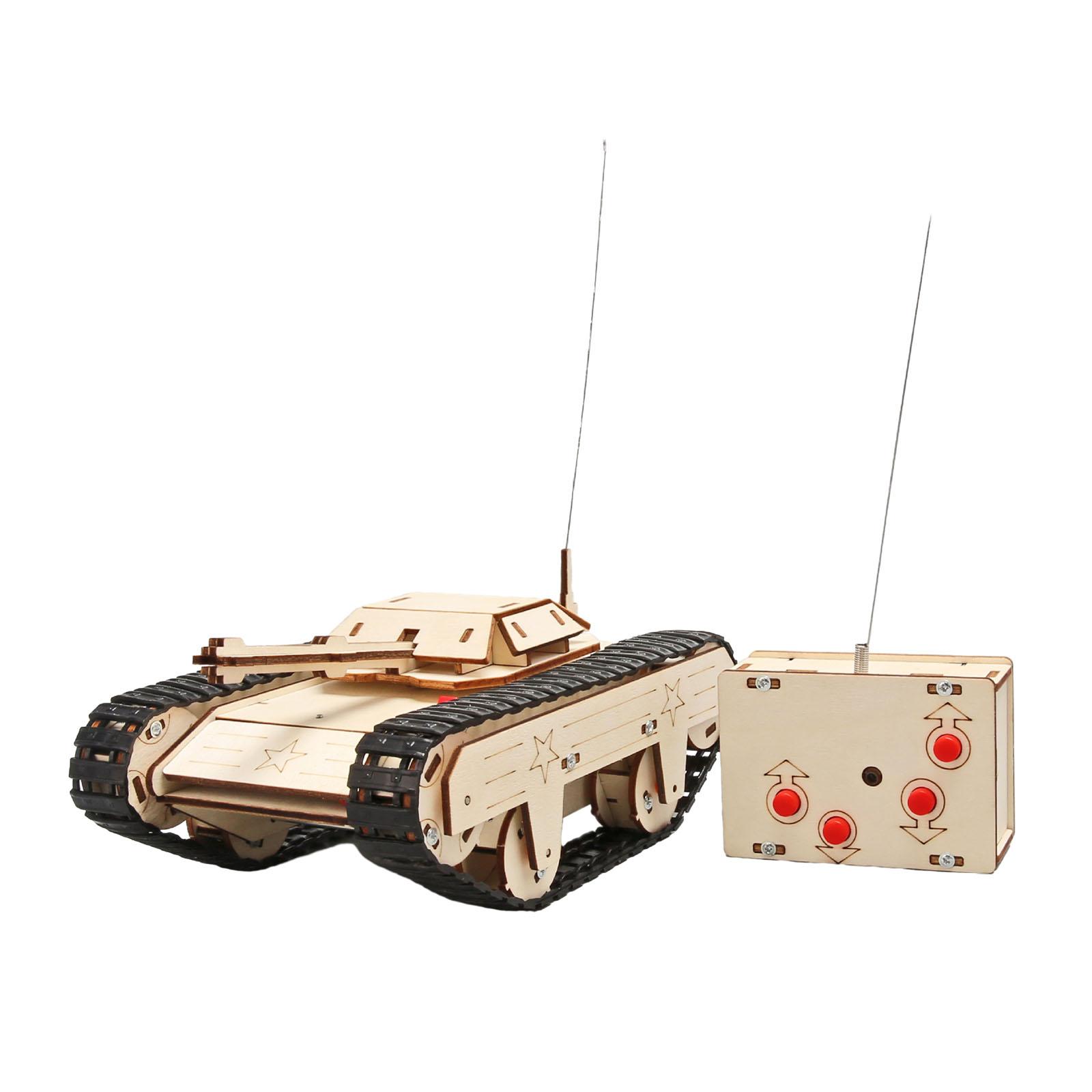 Assembly 3D Puzzles Educational Toy Electric Motor Building Project for Kids Tank Model Kits for Boy Girls Kids Birthday Gift