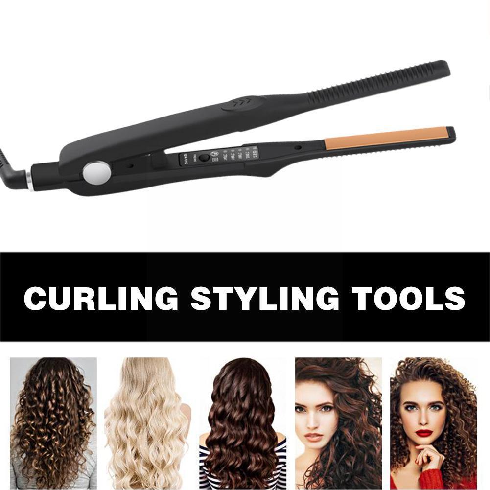 Best of Ceramic Small Pencil Flat Iron Hair Straightener For Black Women Mini Straightening Iron For Hair Wig Hair Styling Tools F0u6 Reviews & Tips