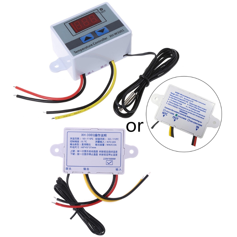 Title 2, Adjustable Thermostat Digital Temperature Cont...