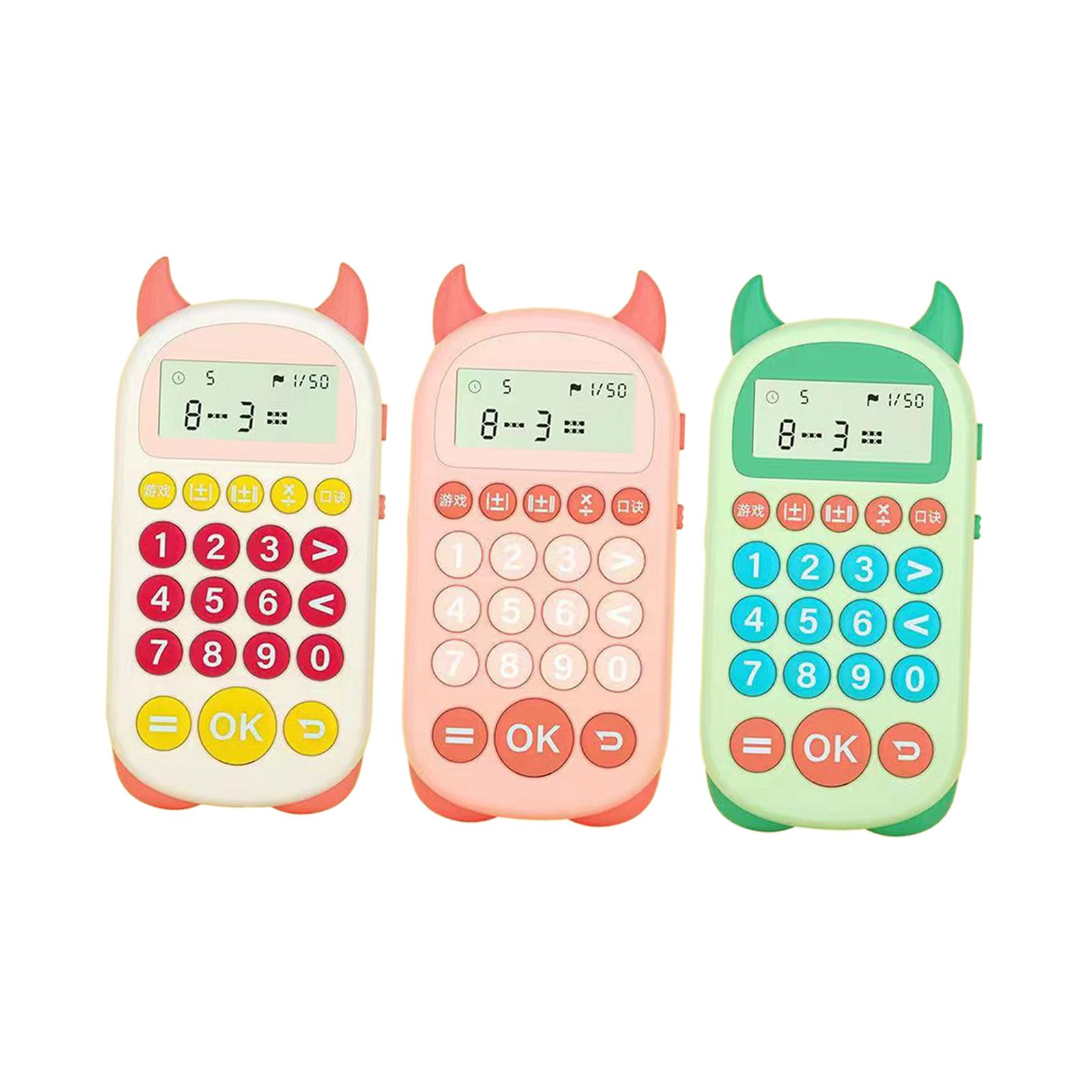 Electronic Calculator Early Math Educational Toy Mathematics Learning Aids Math Trainer Electronic Math Game for Children