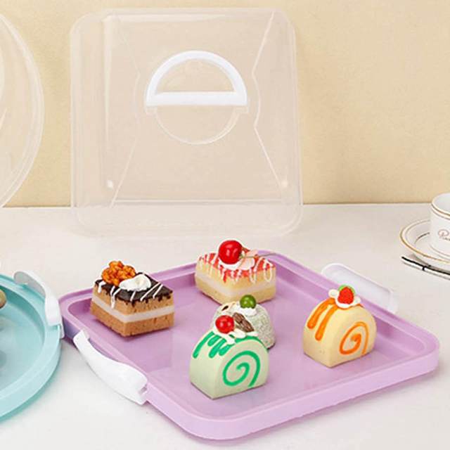 1pc PP Cake Storage Box, Modern Portable Organizer For Kitchen