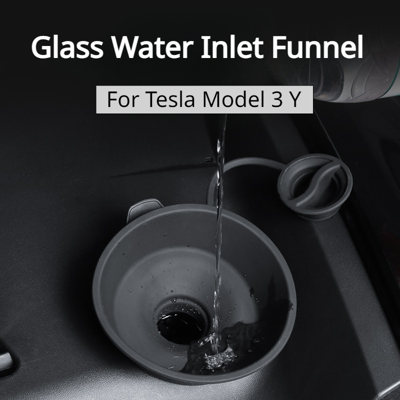 Glass Water Inlet Funnel for Tesla Model 3 Y Car Windshield Wiper Arm Hole Prote