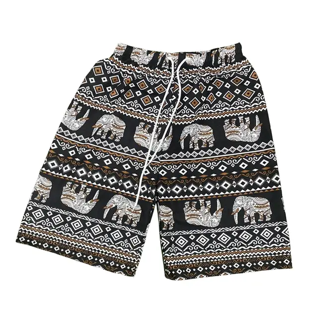 Printed Elephant Boho Beach Summer Shorts With tassel trim - Thailand –  Lumily