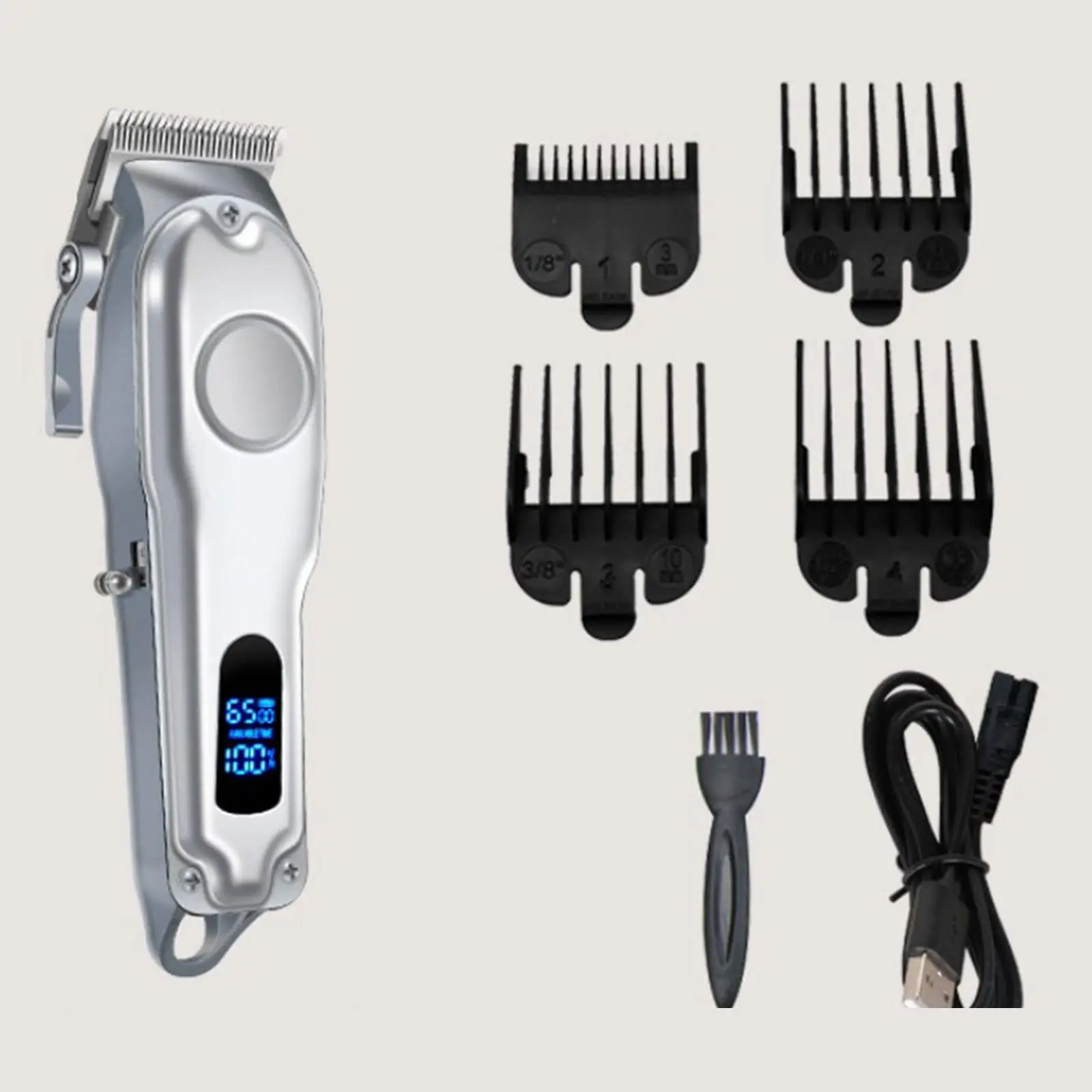 10W Professional Barber   Beard Grooming Styling Clipper 0mm Edging Machine  Cutter Cut Kit for Men Father Husband Boyfriend