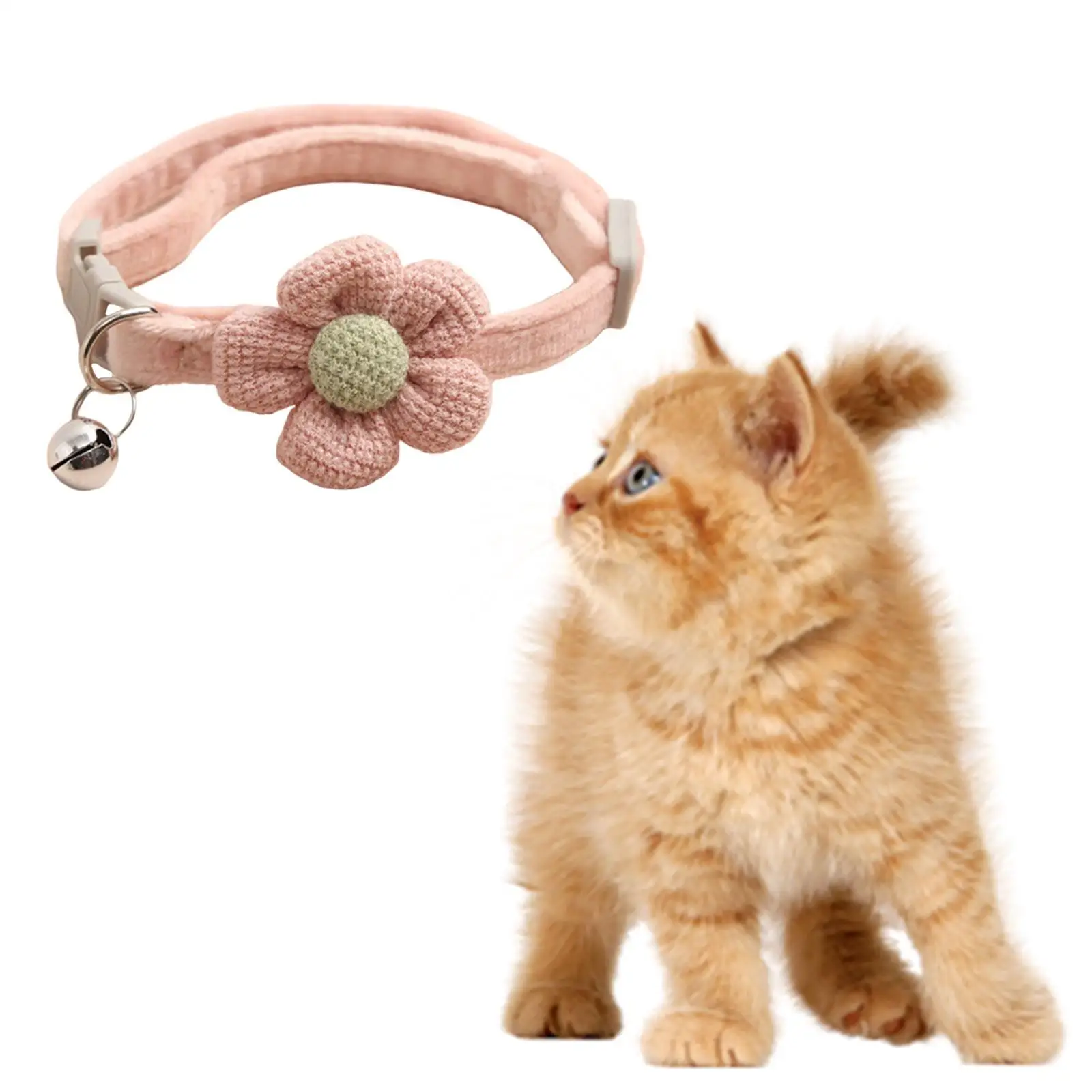 Cat Collar Necklace with Bell Adjustable Neckwear Pet Collars Bells Dog Collars