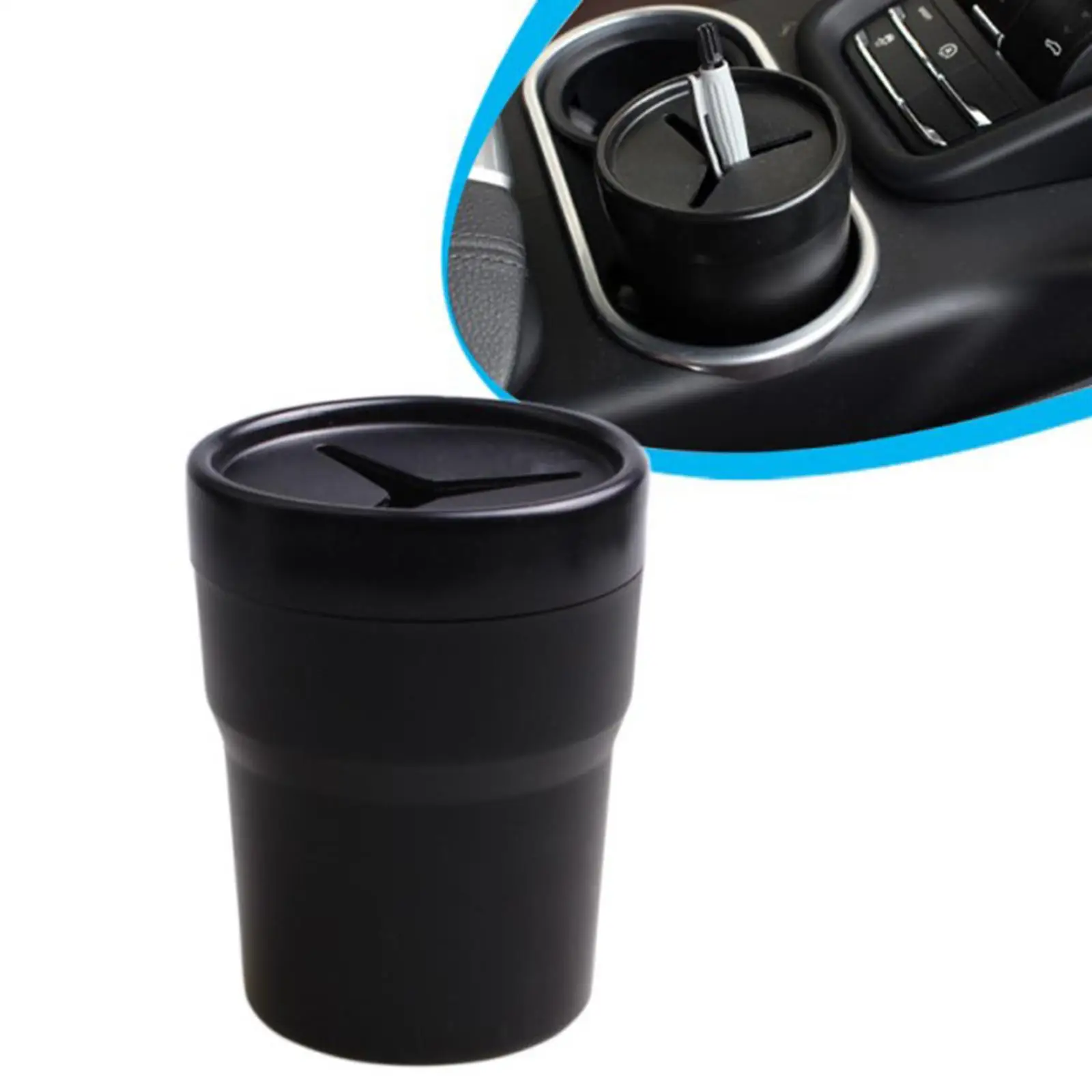 Car Trash Can Bin Multipurpose Mini Waterproof Can Storage Box Organizer Coin Holder for Car Car Trash Bin for Outdoor Car