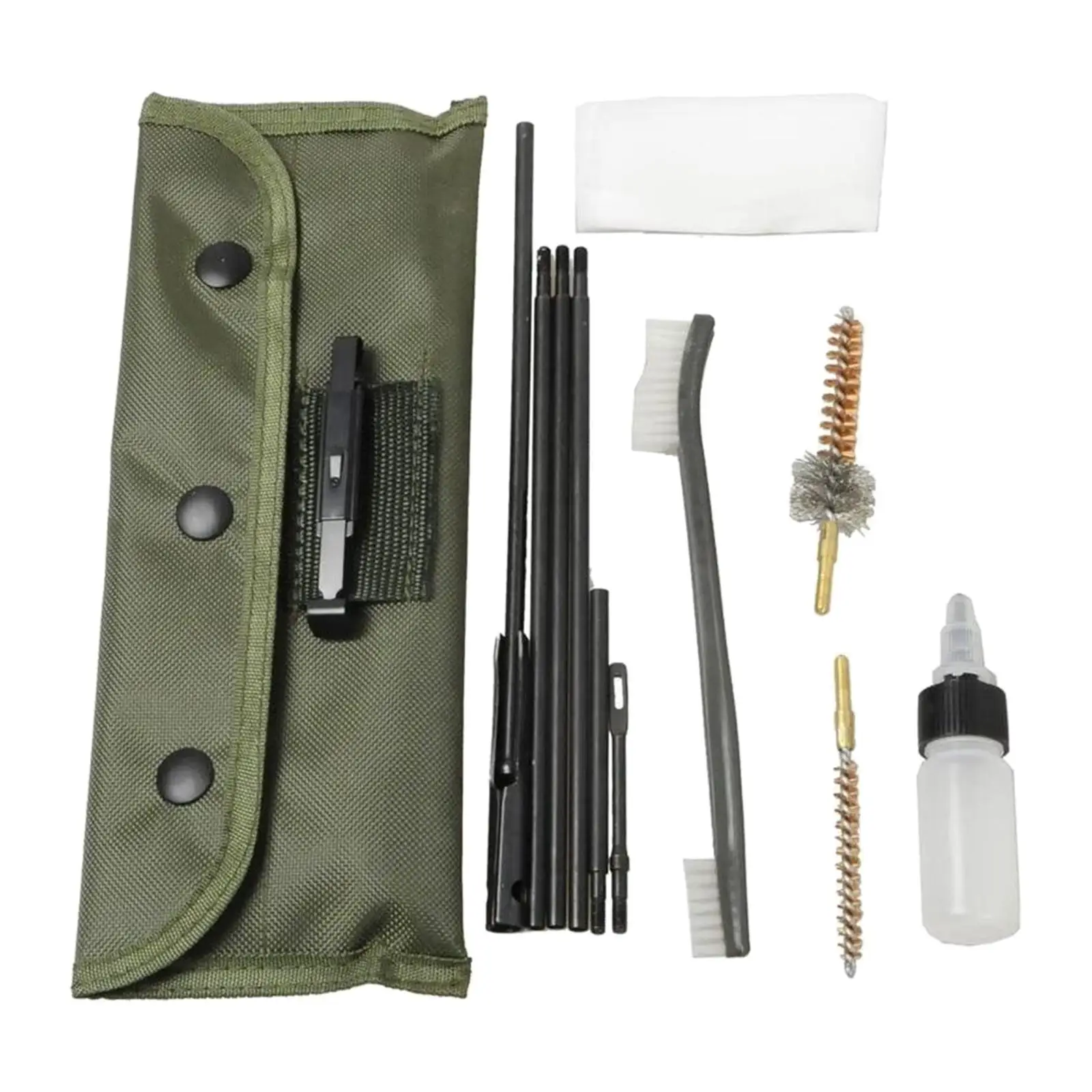 Complete Pipe Tube Cleaning Brush Set with Storage Pouch Lightweight Metal Bore Brush Metal Rods and Brush Multipurpose Portable