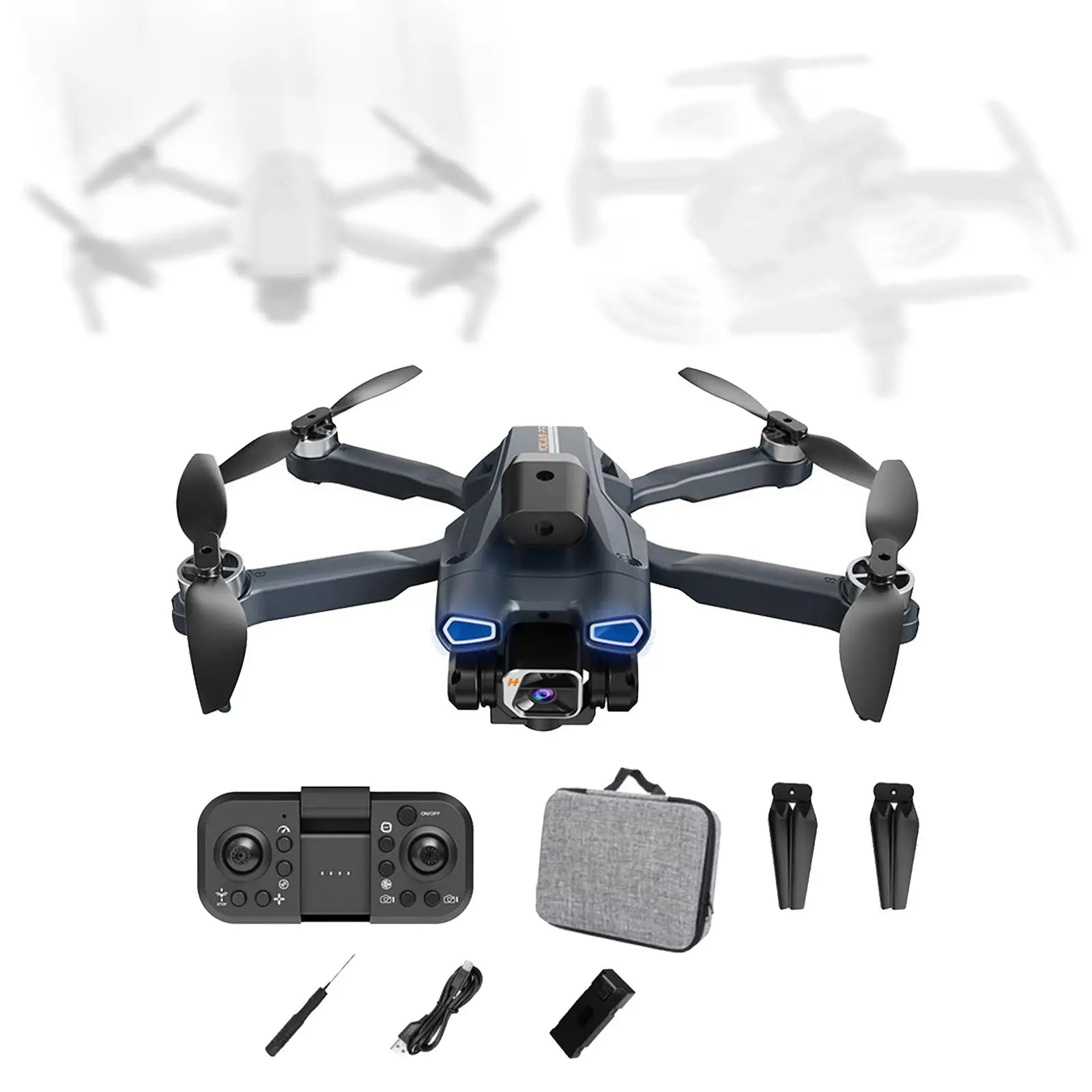 Foldable Drone with Camera for Kids Adults 6 Axis Gyroscope Gesture Photo 100M Remote Distance Lightweight Small Quadcopter Toy