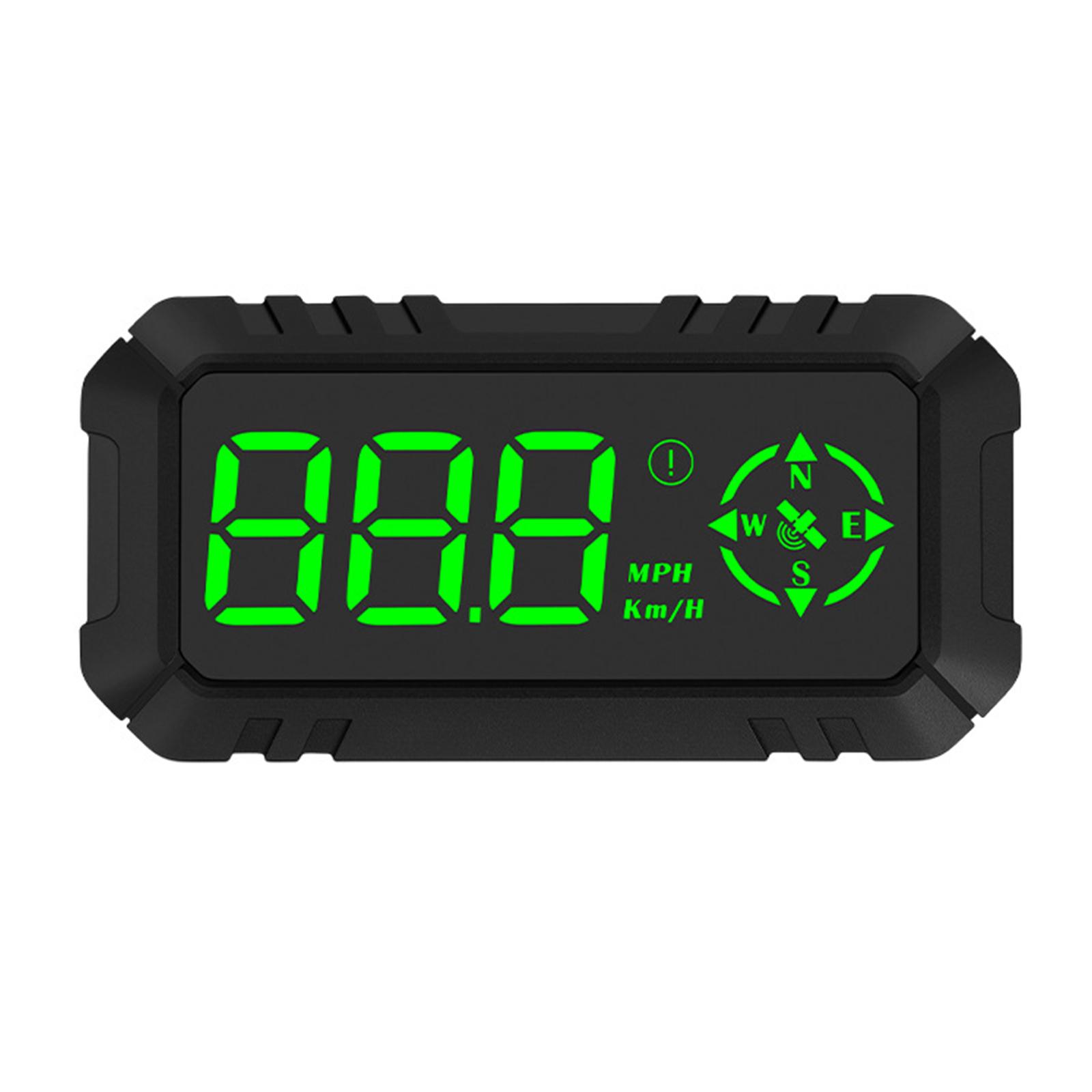 Car HUD Head up Display Speedometer Mileage Measurement GPS Course Digital Display Fatigue Alert Speed Trip Meter Fit for Truck