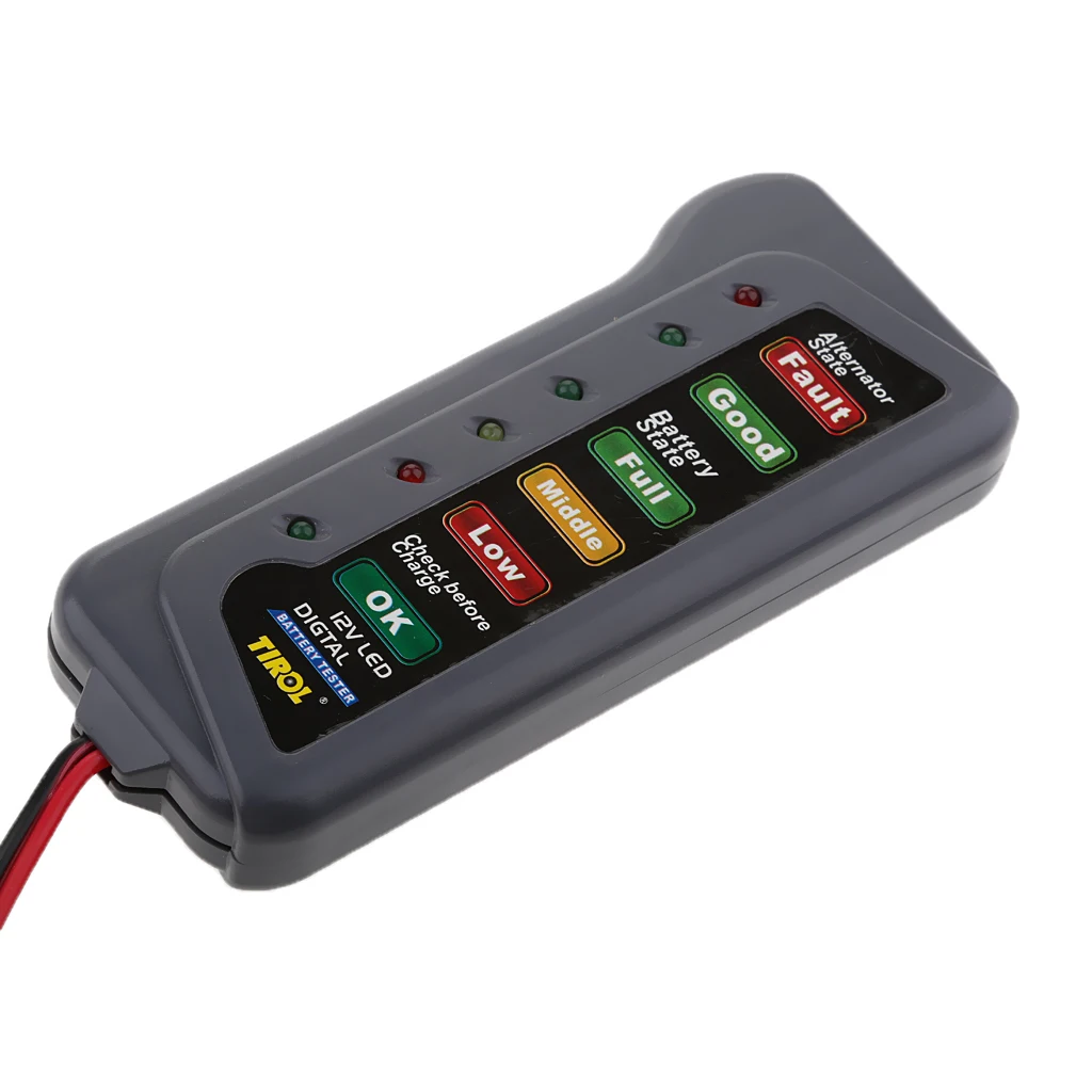 12V Car Motorcycle Battery Load Tester Meter Analyzer LED Display safe and easy operation light weight
