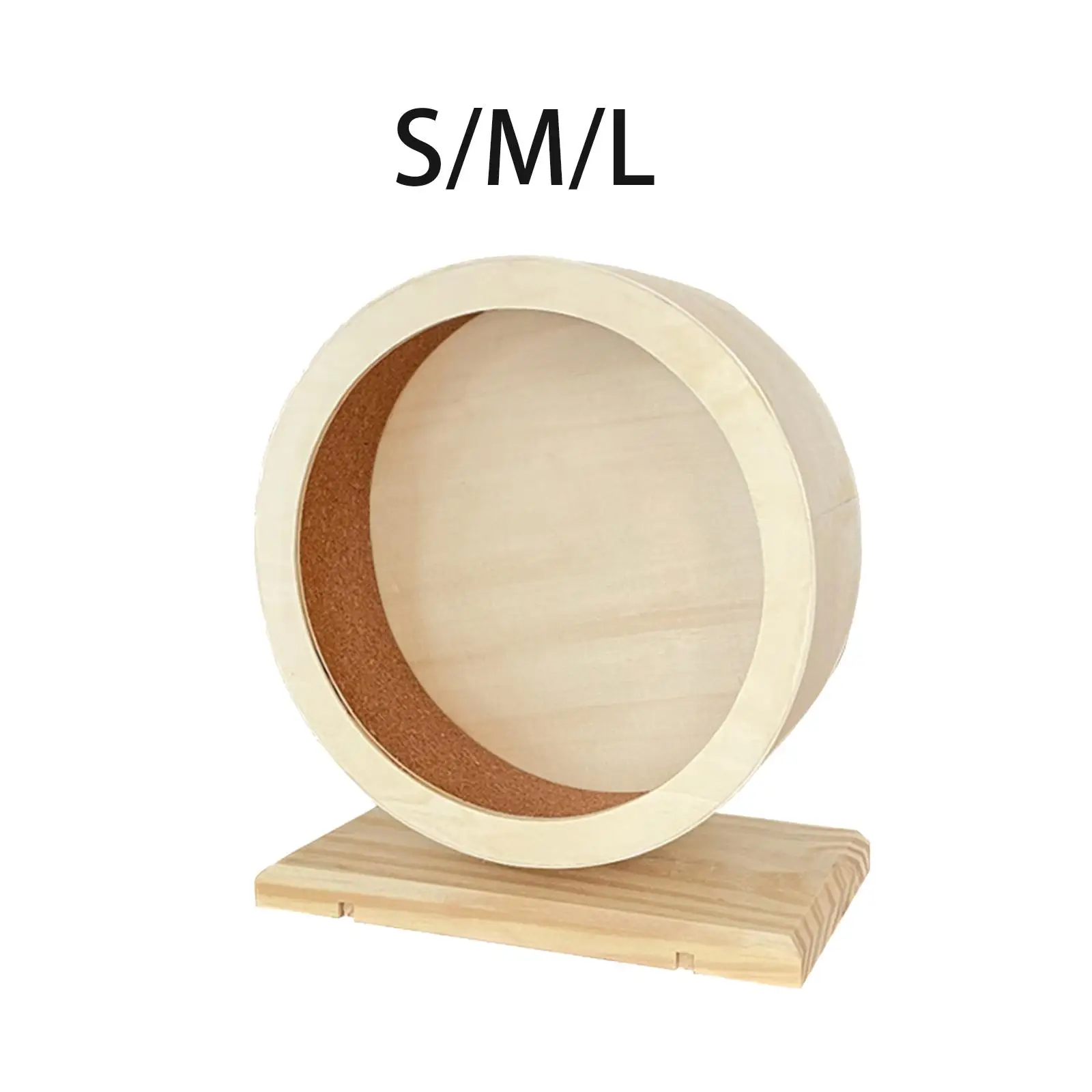 Wooden Hamster Exercise Wheel Small Chinchilla Rotary Runner Accessories