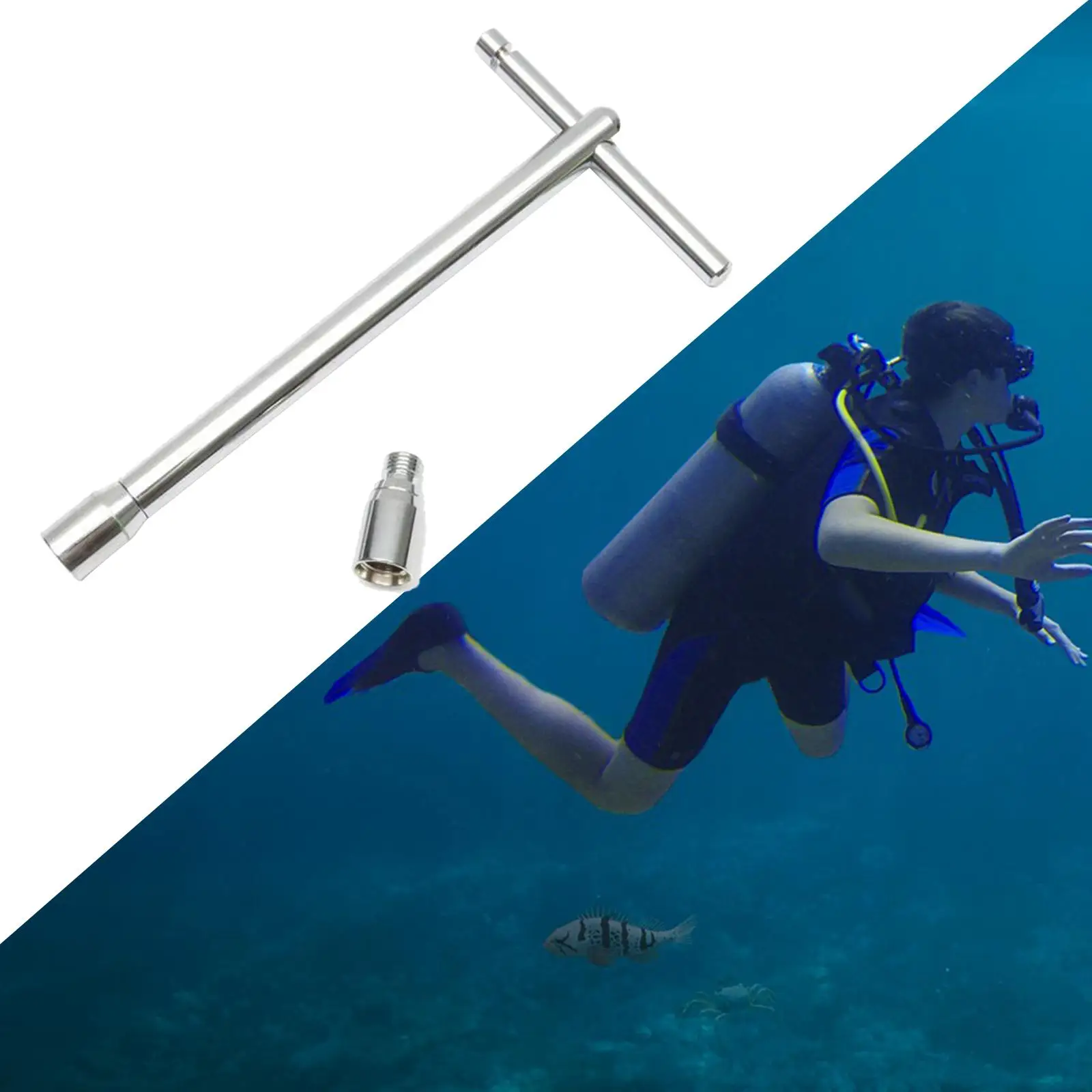 Hose Protector Tool Low Pressure Stainless Steel for Scuba Diving Self Draining Accessories