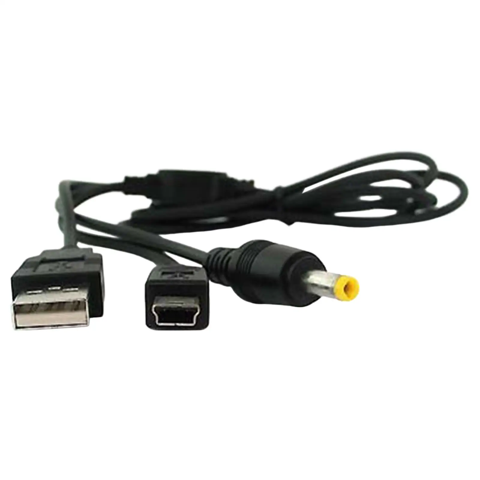 2 in 1 USB Charging Cable High Speed Data Line Replacement for Sony Psp 1000 2000 3000 Series Black Games Portable Power Cord
