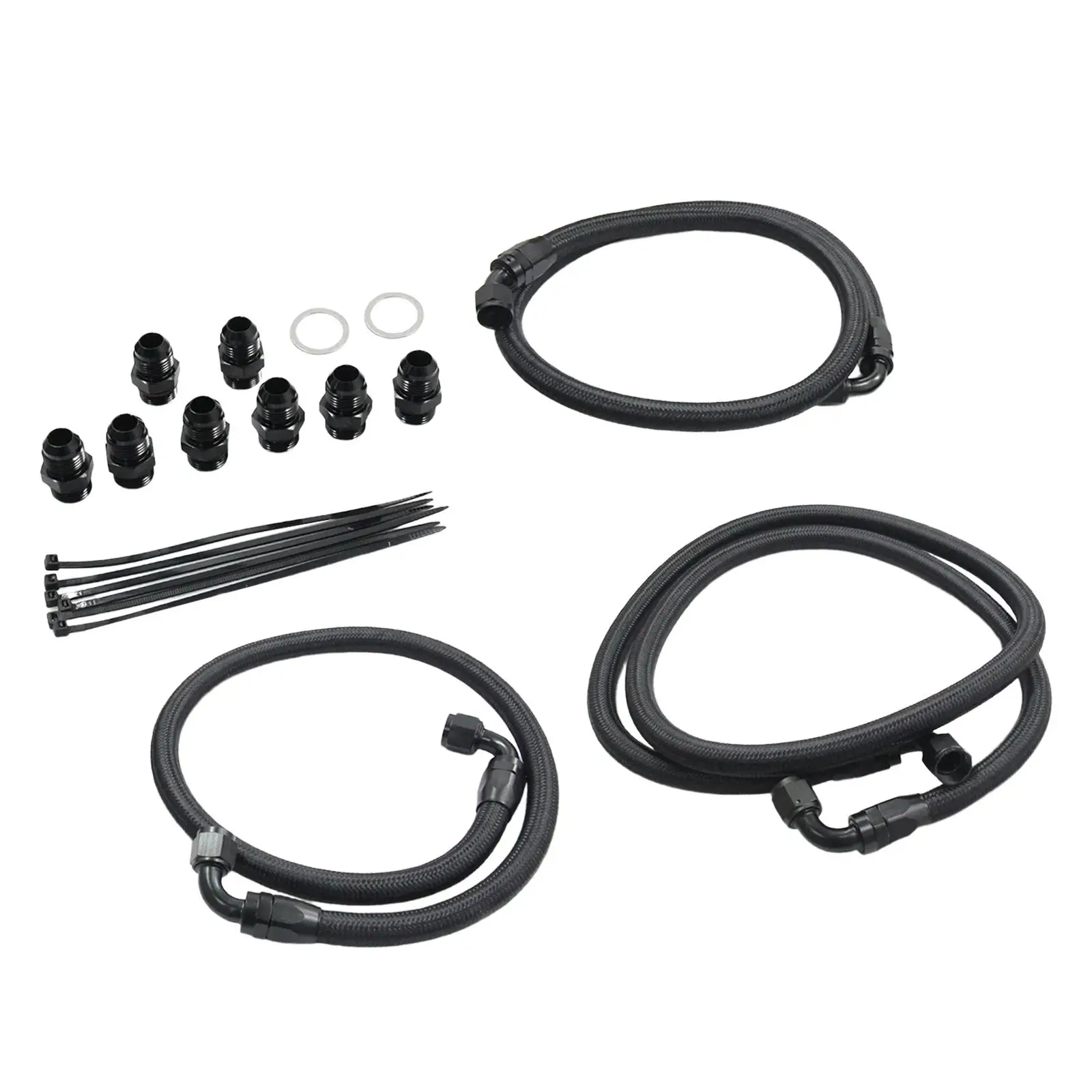 Automatic Durable Replacement Tube Pipe 10AN Hose Oil Cooler Multifunction Easy to Install Hose Fitting Kit for Chevrolet