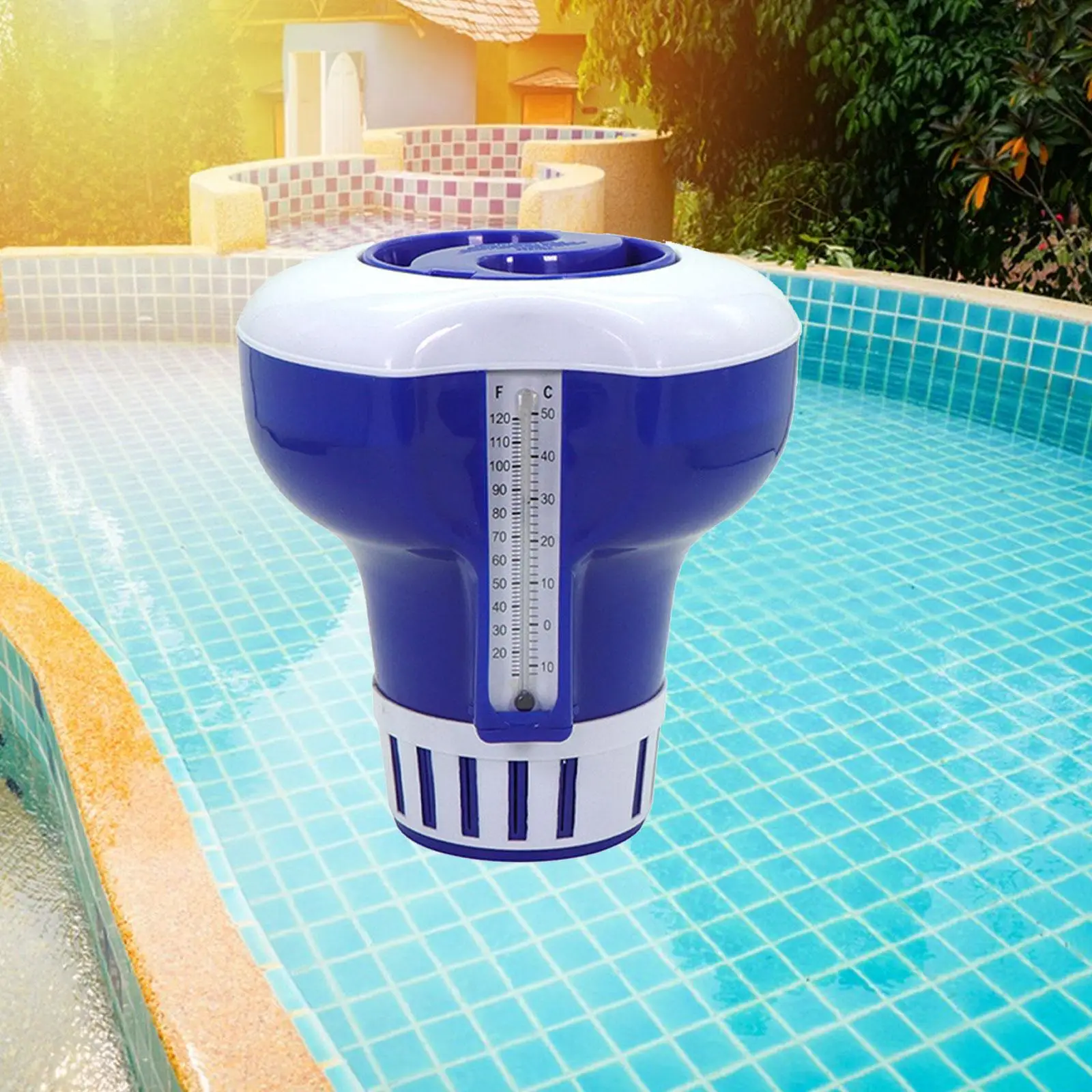Floating Chlorine Dispenser Pool Chemical Applicator Adjustable Swimming Pool Floating for Fish Pond Hot Tub SPA