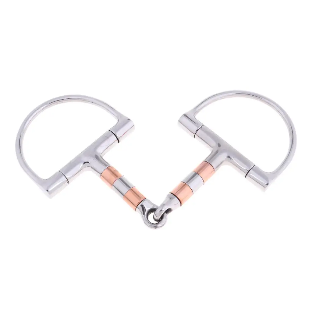 Draft Horse 5`` Stainless Steel D-ring Snaffle Equestrian Equipment Supplies Horse Riding Gear