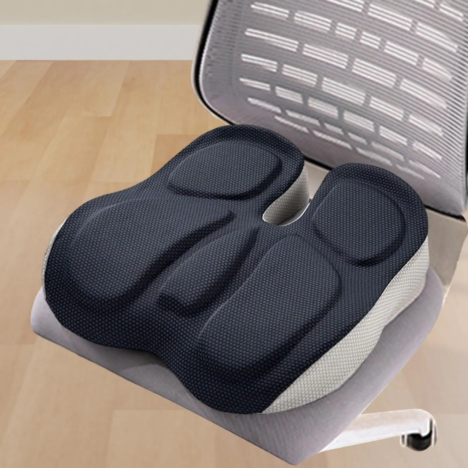 Memory Foam Seat Cushion Chair Pad for Travel Driving Computer Desk Chair