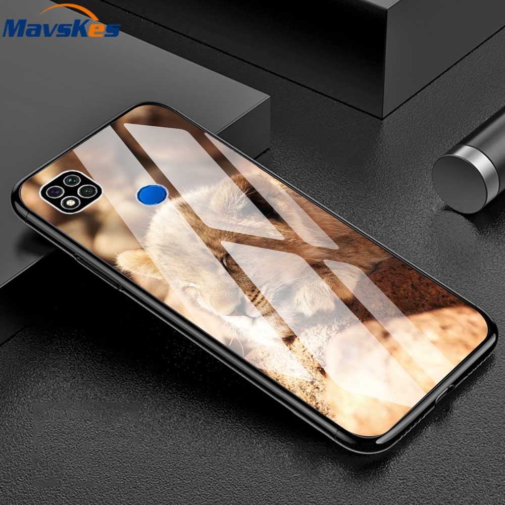 Tempered Glass Phone Case For Xiaomi Redmi 9C Silicone Bumper Back Cover For XIaomi Redmi 9C 10 9 C 10C Redmi9C NFC Case Fundas