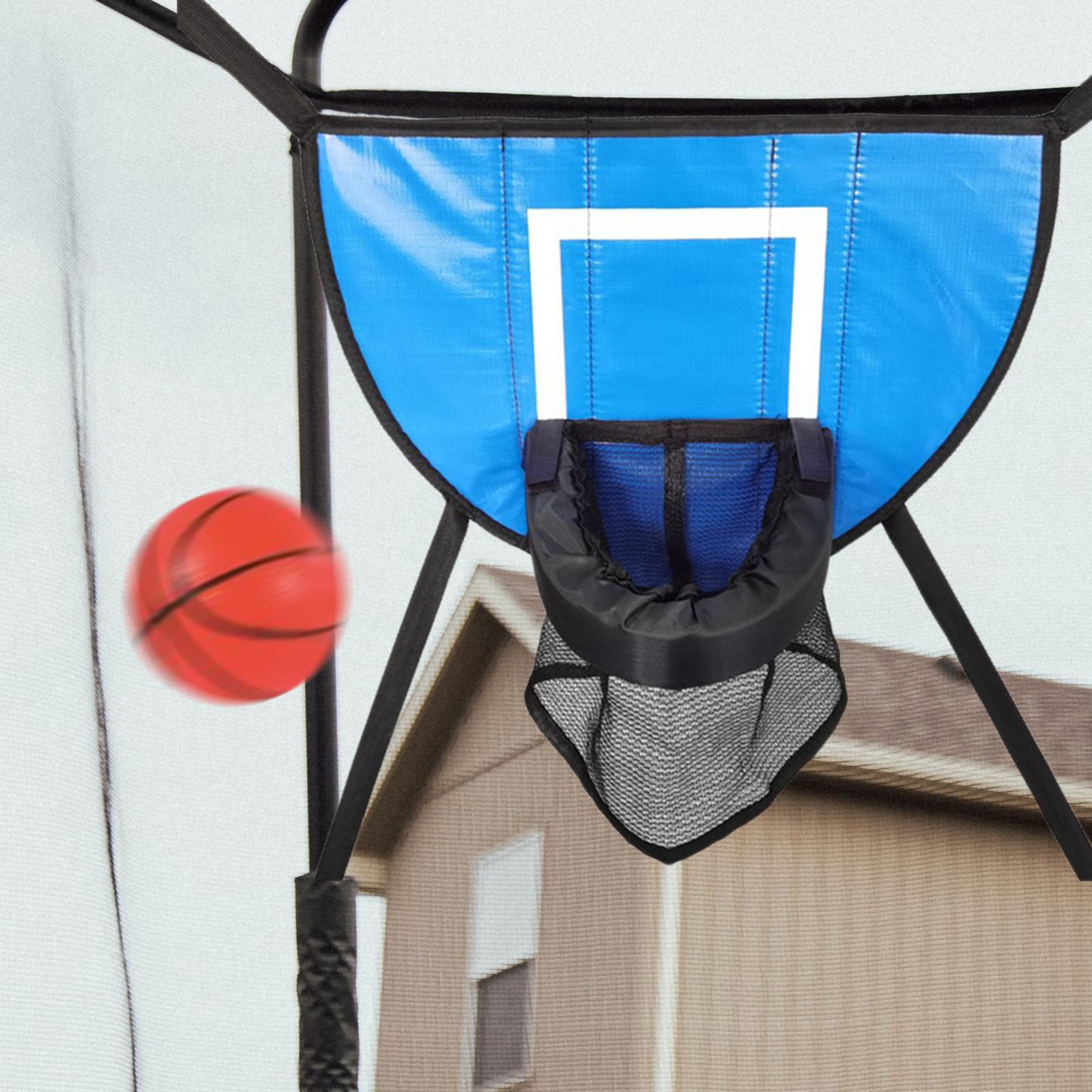 Mini Trampoline Basketball Hoop with Small Basketball Trampoline Accessories Mini Basketball Hoop for Trampoline with Enclosure