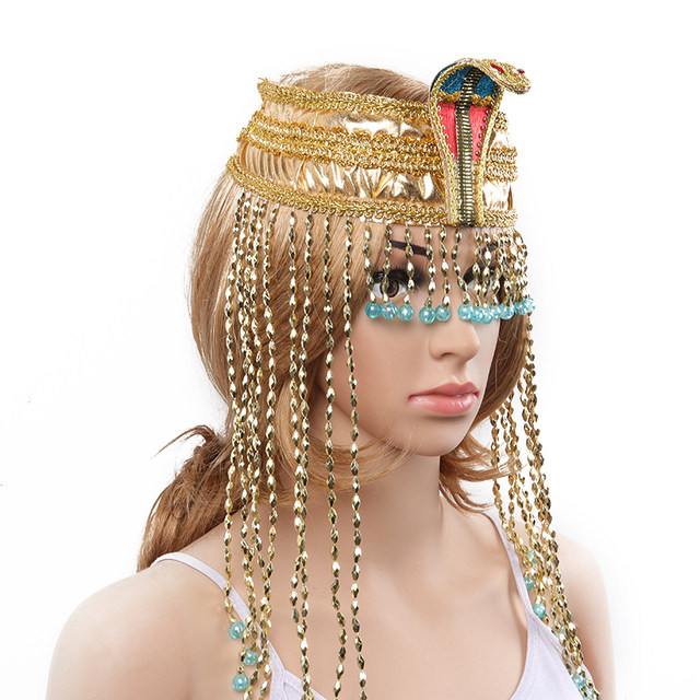 Cleopatra, Accessorio per Capelli Egiziano, Gioiello per Capelli con Regina  egiziana, Corona per Carnevale Egitto, dea, Greca, Greca, Quadrifoglio