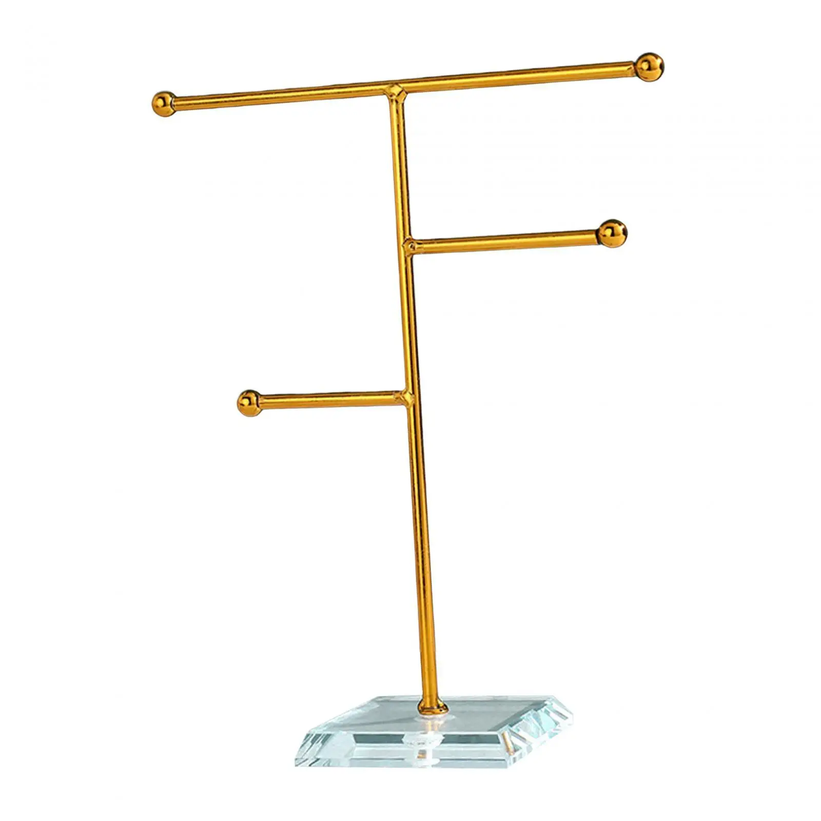 Jewelry Stand Metal Earring Display Stand Necklace Holder Jewelry Shelf for Necklaces Hanging Pendant Bracelet Ring Earrings