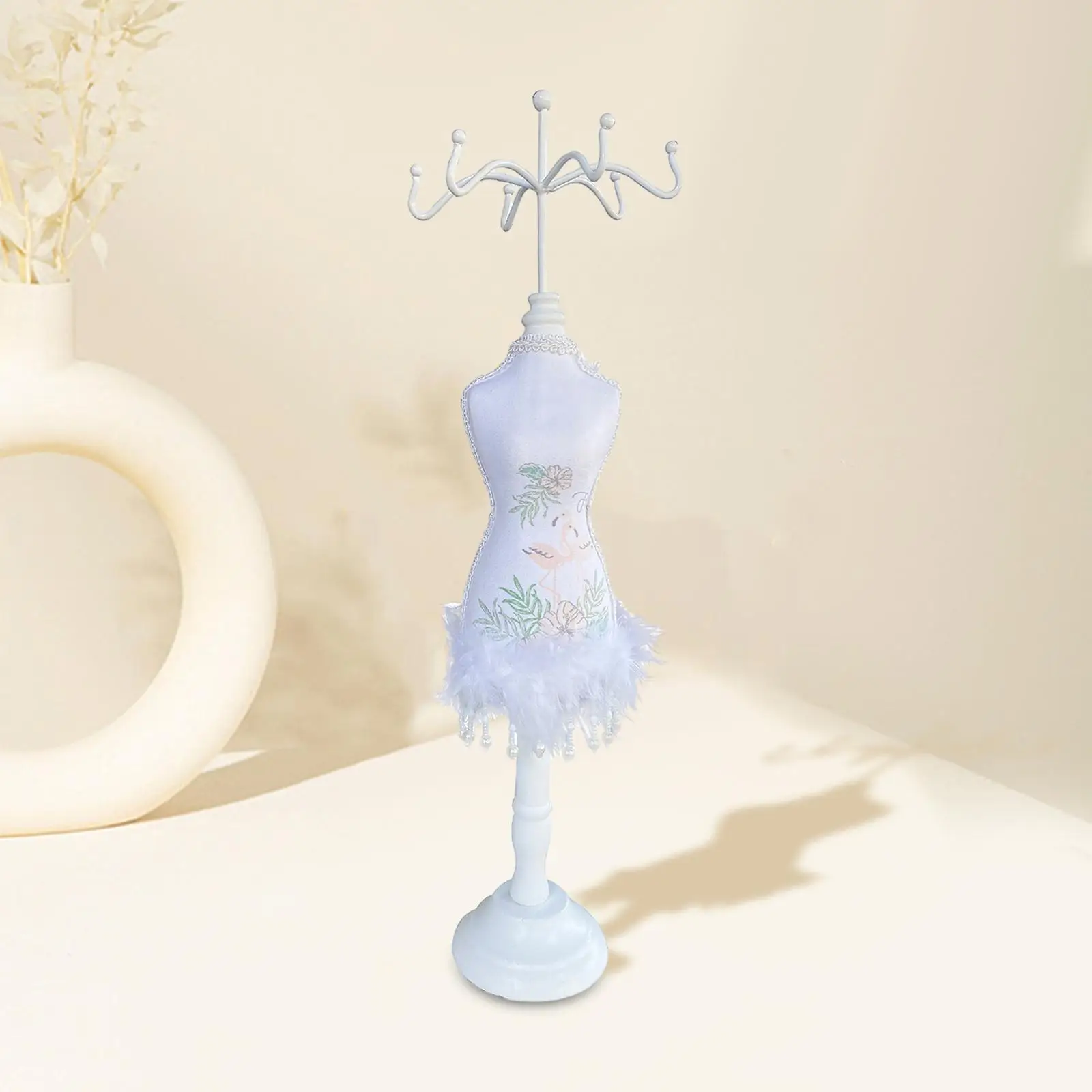 Jewelry Display Stand Valentine`s Day Gift Hanger Lady Model Hanging Jewelry Organizer for Earring Bracelet Bangle Home Decor