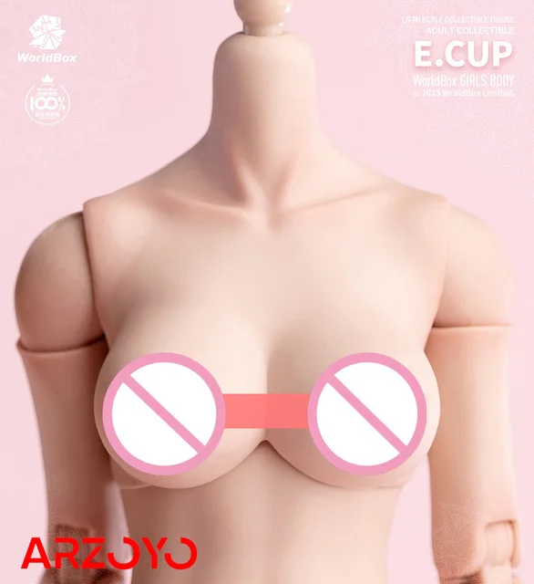 Worldbox 1/6 Female E Cup Pale Skin Big Breast Replacement Kit F 12Figure  Body