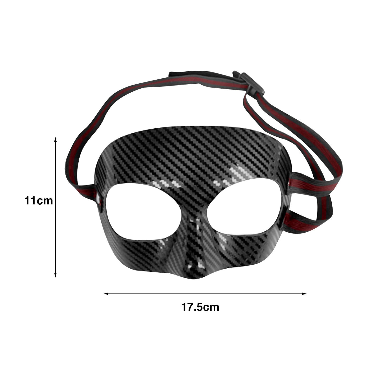 Adjustable Basketball Mask Face Protector Facial Cover Breathable Exercise Nose Guards Face Shield Mask for Women Men Gym