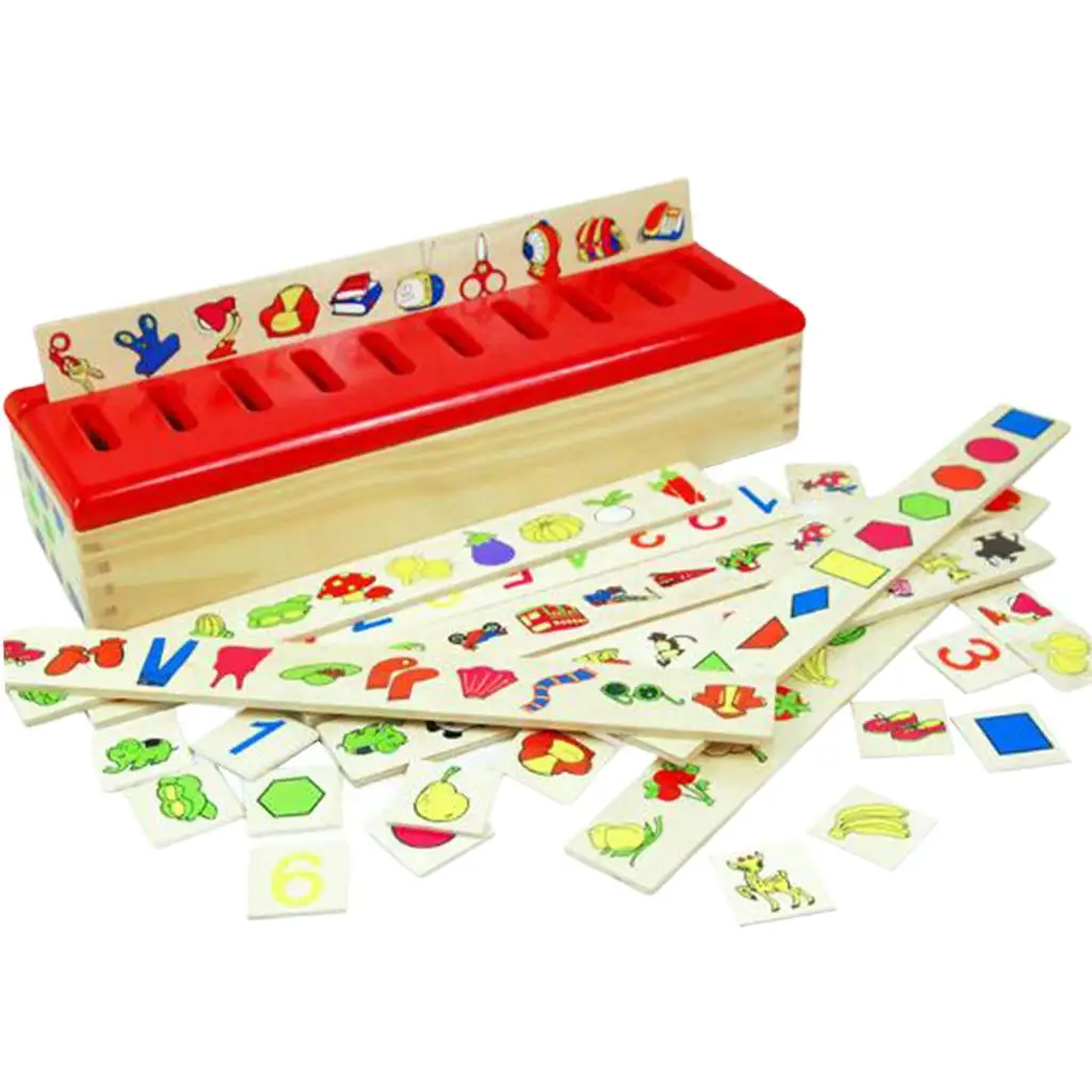 Knowledge Classification Box Children` Fruit Animal Pattern Pairing