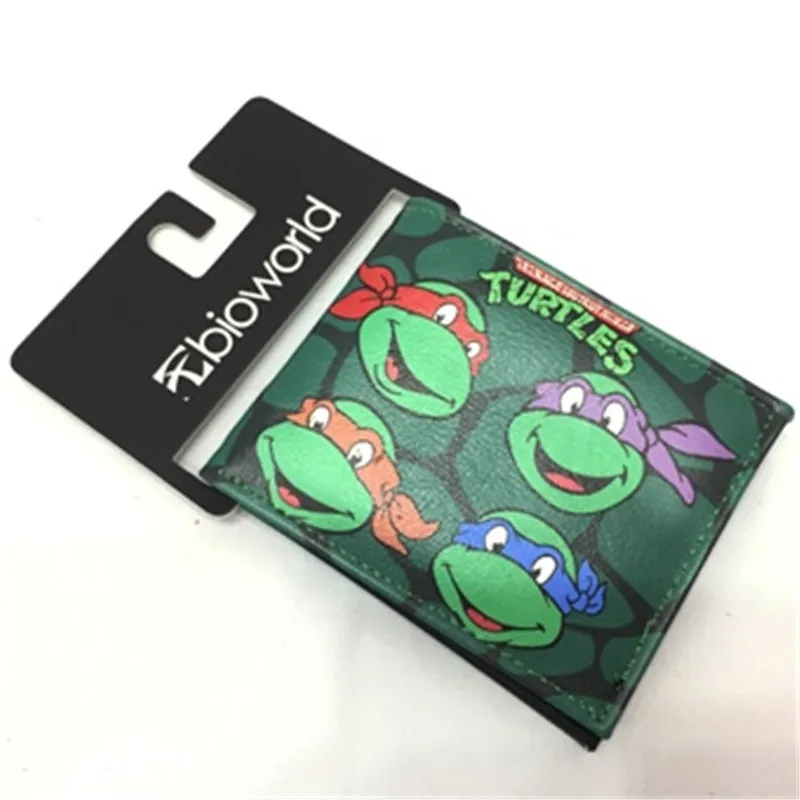 Monedero creativo de Tortugas Ninja Mutantes adolescentes, tarjetero de  dibujos animados, Cartera de cuero PU corta bonita, Decoración, regalo de  moda| | - AliExpress