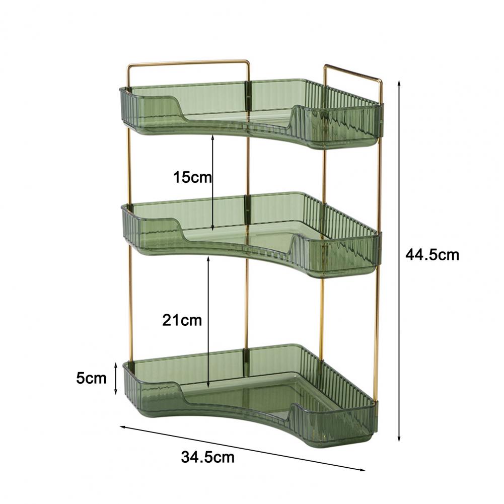 Полка для хранения косметики, высокая стабильность, 2-уровневая угловая  полка для хранения в ванной комнате, большая нагрузка, искусственная  косметика для дома | AliExpress