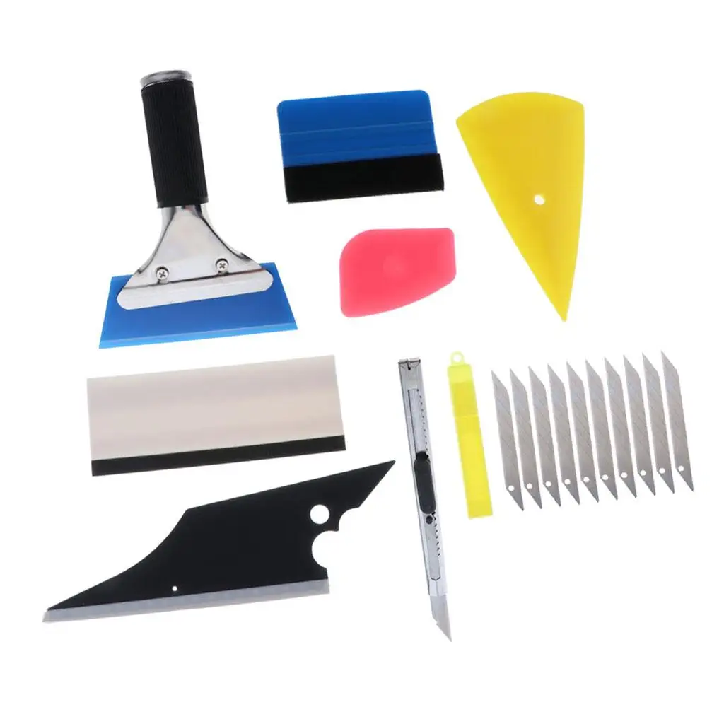 Cars Film Vinyl Squeegee Scraper Tint Install Tuck Wrapping Applicator Tools