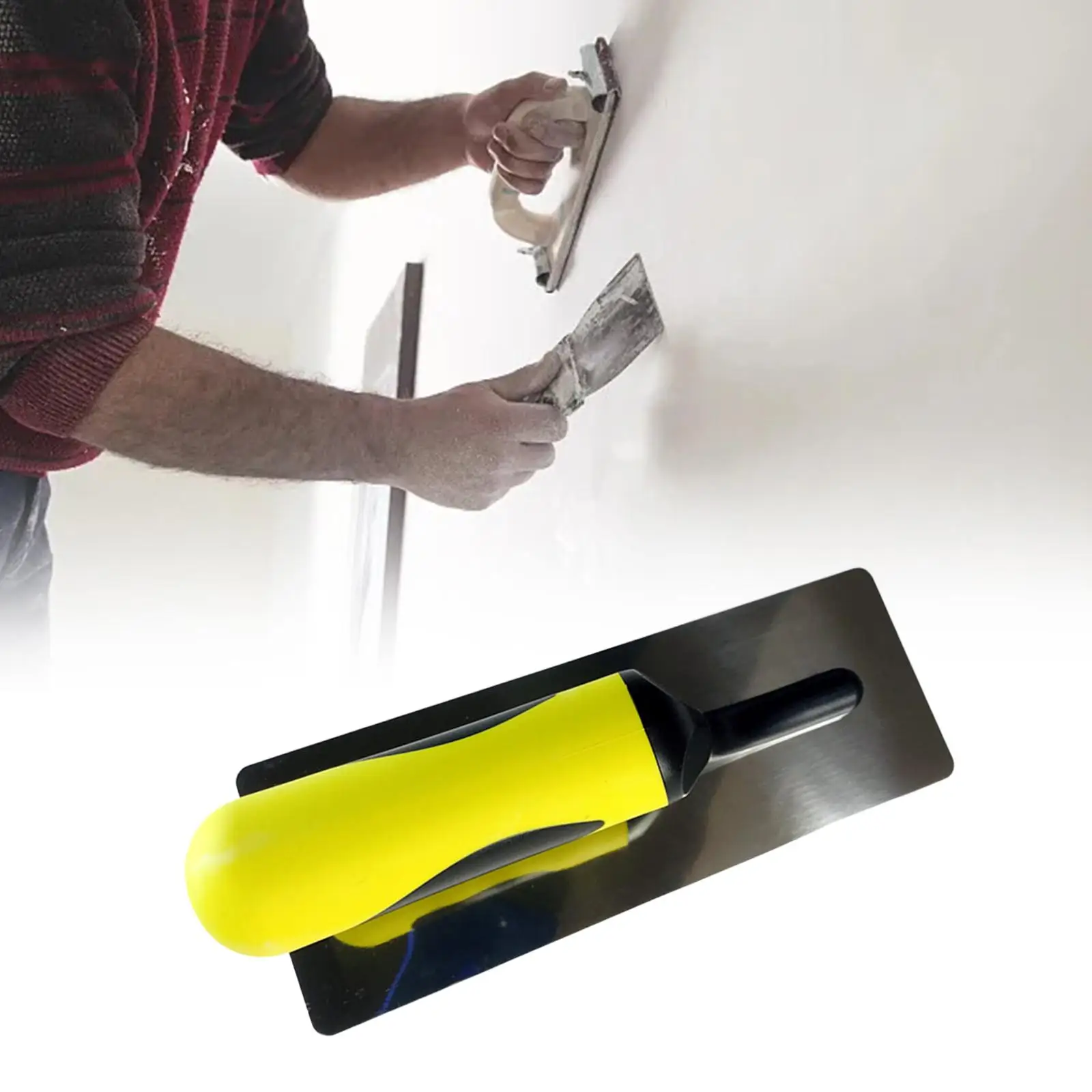 Finisher Plastering Trowel Drywall Corner Bricklaying Batch Knife Scraper Stainless Steel for Drywall Filling Wall Decoration