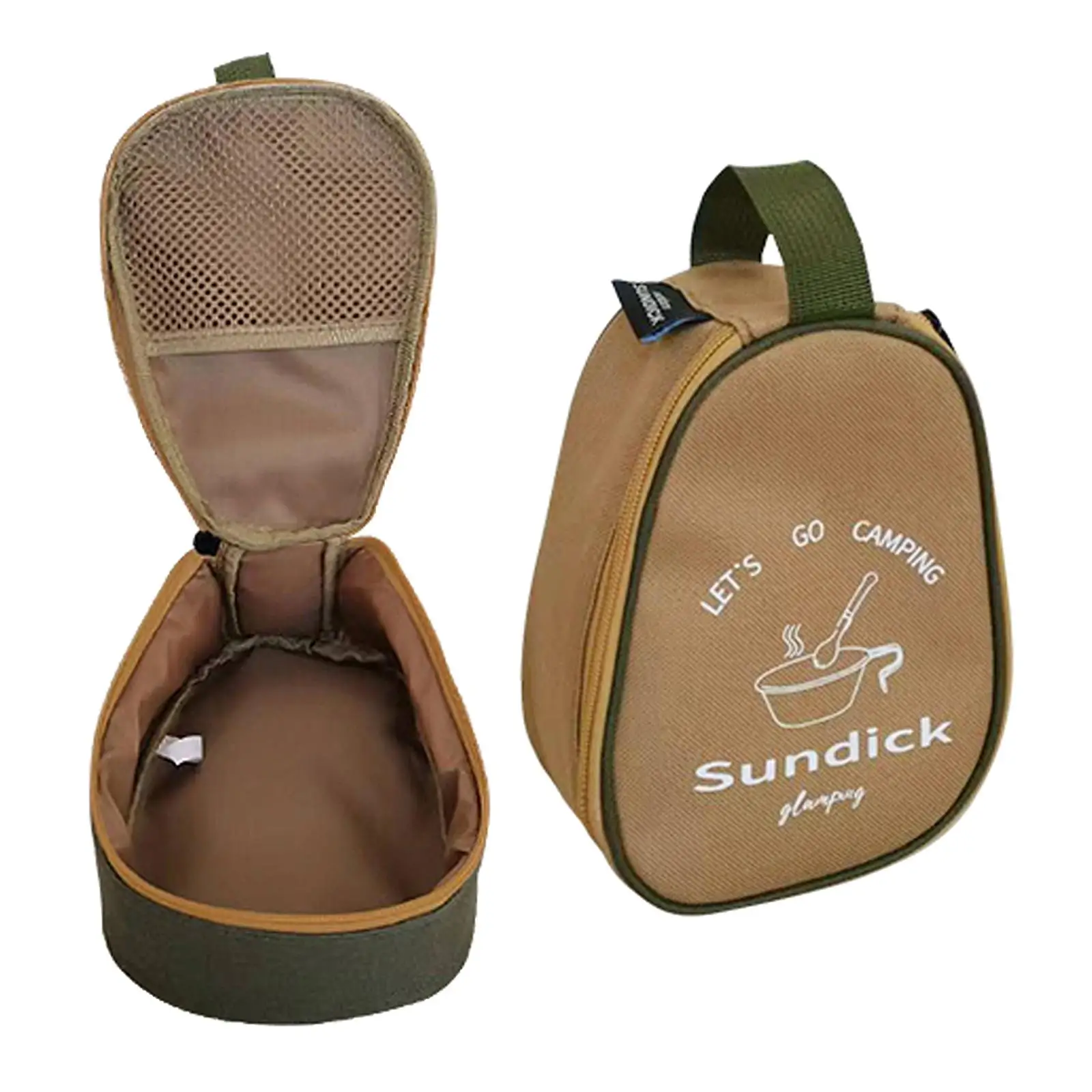 Portable Outdoor Bowls, Cups, Storage Bag, Camp, Travel, Hiking, Accessories, Cookware Container