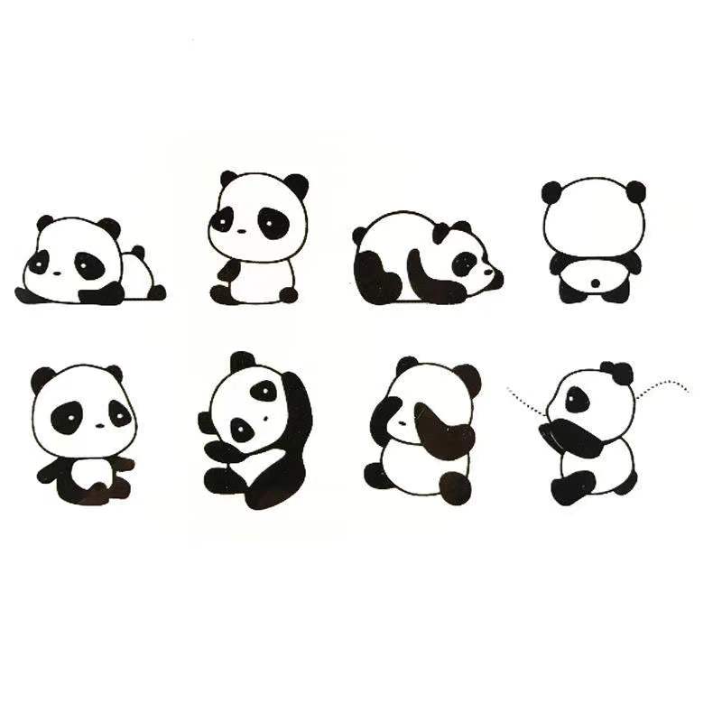 Best of Cute Panda Temporary Tattoo Stickers Arm Wrist Body Art Waterproof Fake Tattos New Design Animal Tatoos Flash Decals Reviews & Tips - Image 3