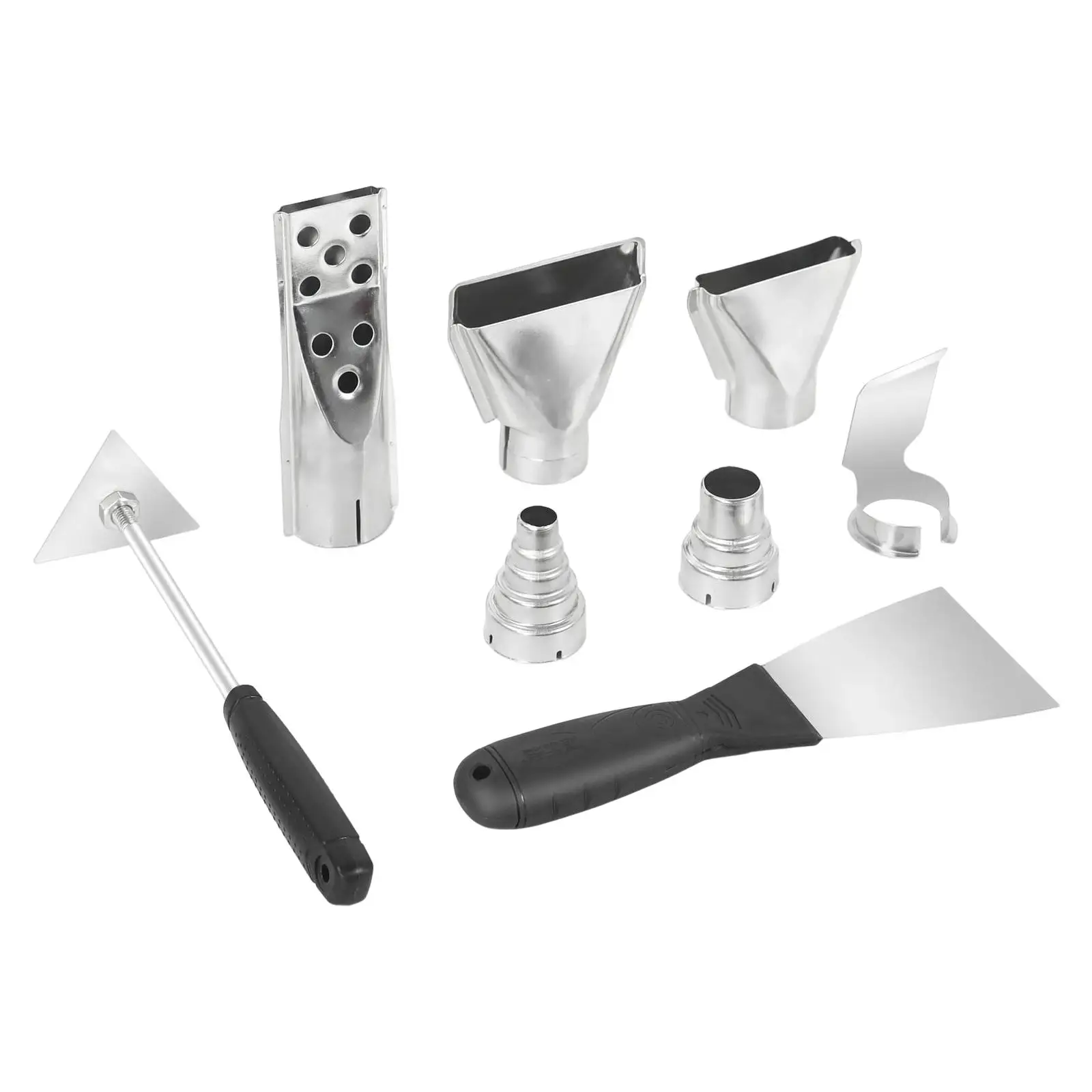 8 Pieces Stainless Steel Heat Nozzles Kit for Hot Air Station