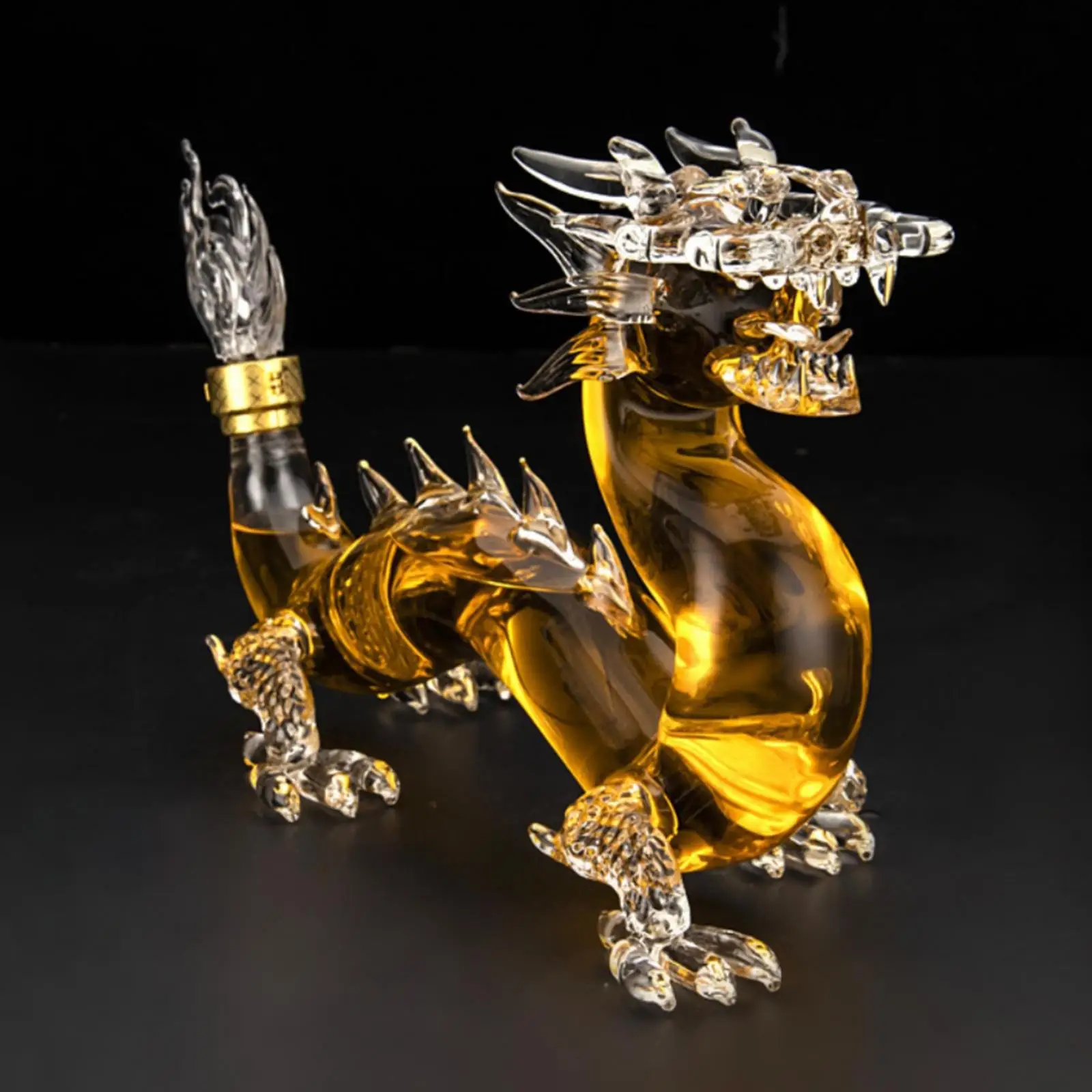  Decanter-Glass Dragon Figurine Entertaining Barware  Drinkware  Tools Dining Restaurant, Bar, Men, Adults