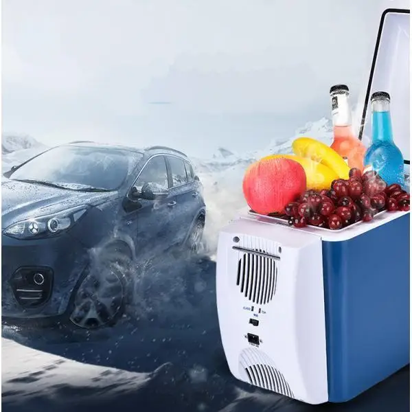 Car Refrigerator 7.5L 12V Fast Cooling Personal Cooler Warmer Thermoelectric Car Cooler for Camping Home Boat Beverage Beer