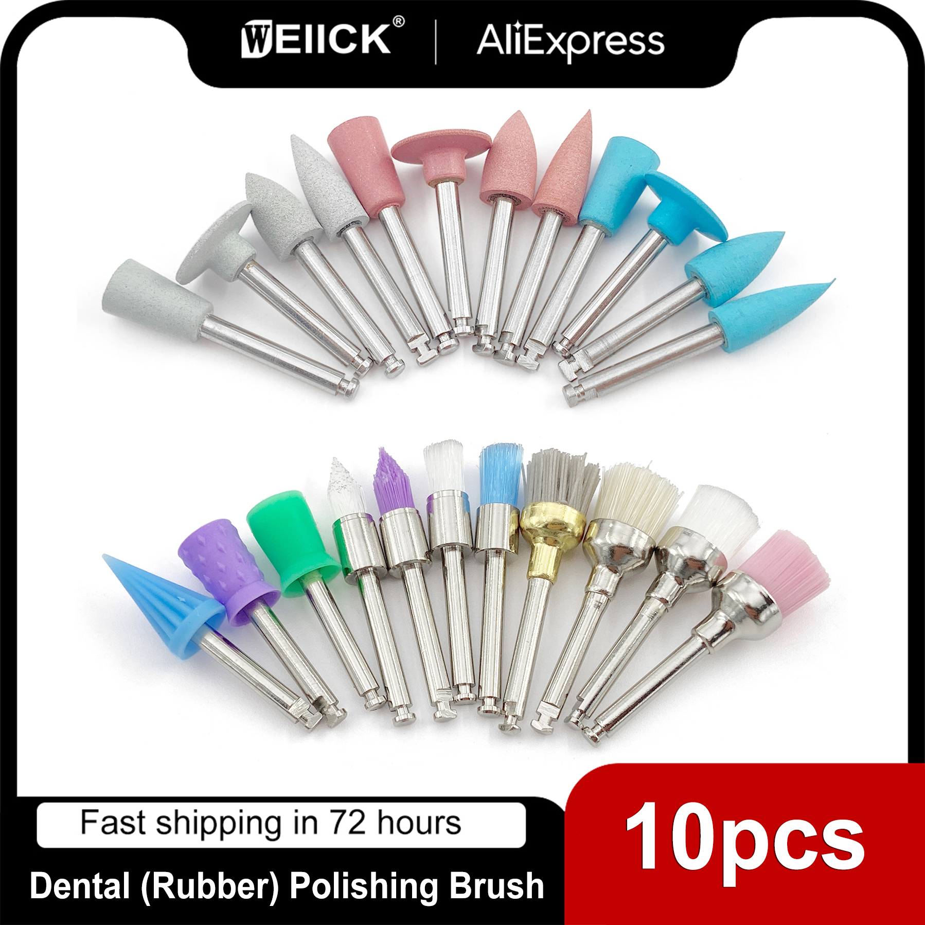 Best of WellCK 10Pcs / Pack Dental Silicone Grinding Heads Teeth Polisher For Low-speed Machine Polishing Brush Dental Tools Dentistry Lab Reviews & Tips