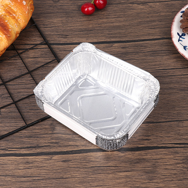 50pcs Rectangular Tinfoil Tray BBQ Special Thickened Bowl Takeaway Baking  Disposable Aluminum Foil Packaging Box Kitchen Tools - AliExpress