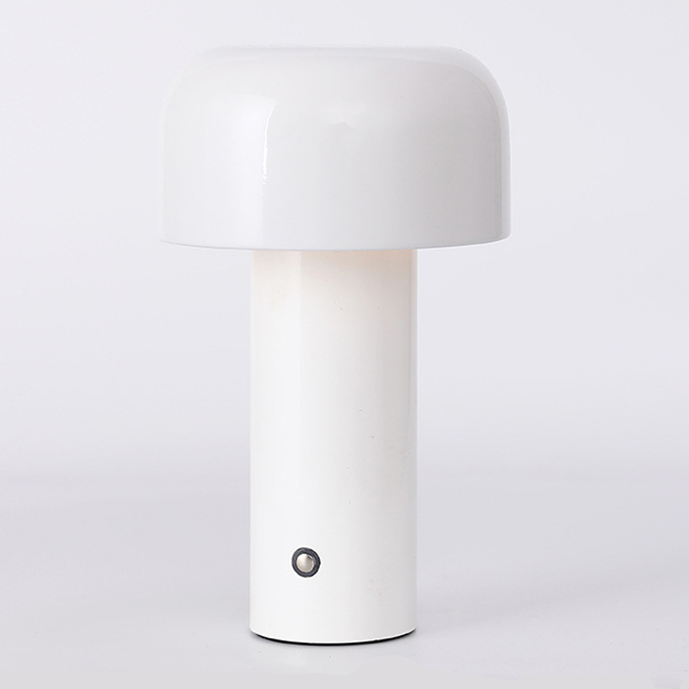 Portátil Cordless Mushroom Abajur, Designer italiano, recarregável