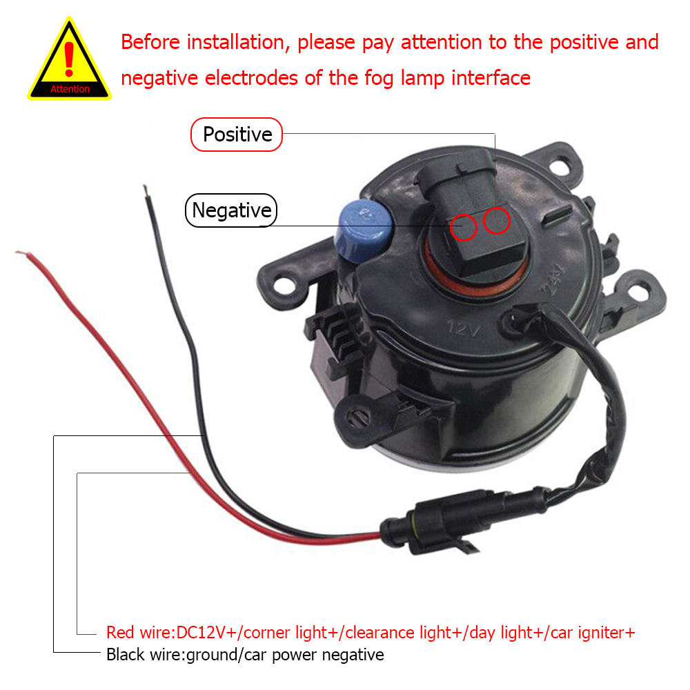 2X for Suzuki Alto Turbo RS Alto Works HA35S 2015-2020 Fog Lights Angel Eye DRL Daytime Running Light Cut-Line Lens Assembly detail image 5
