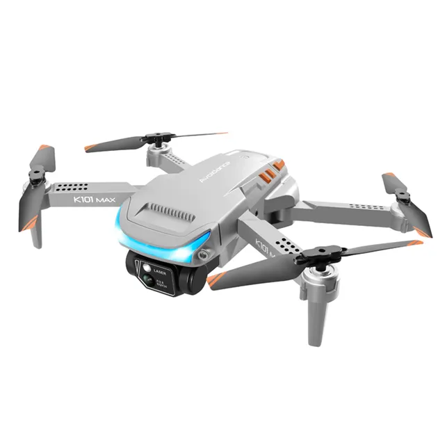 Achetez K101 Max Mini Drone Aerial Drone 4K Dual Camera Evitacle Évitement  D'obstacles RC Pliable RC Quadcoptère (positionnement de Débit Optique +  ESC + 2 Batteries) - Noir de Chine