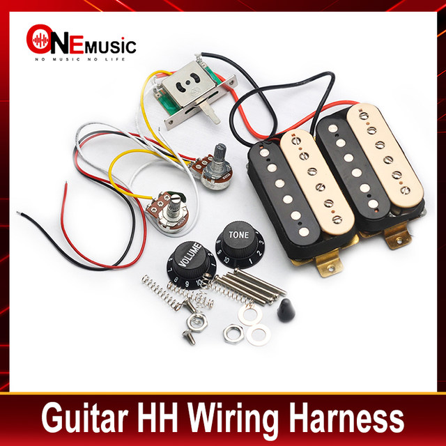 HH Guitar Humbucker Pickups with 3-way Switch 500K Potentiometer